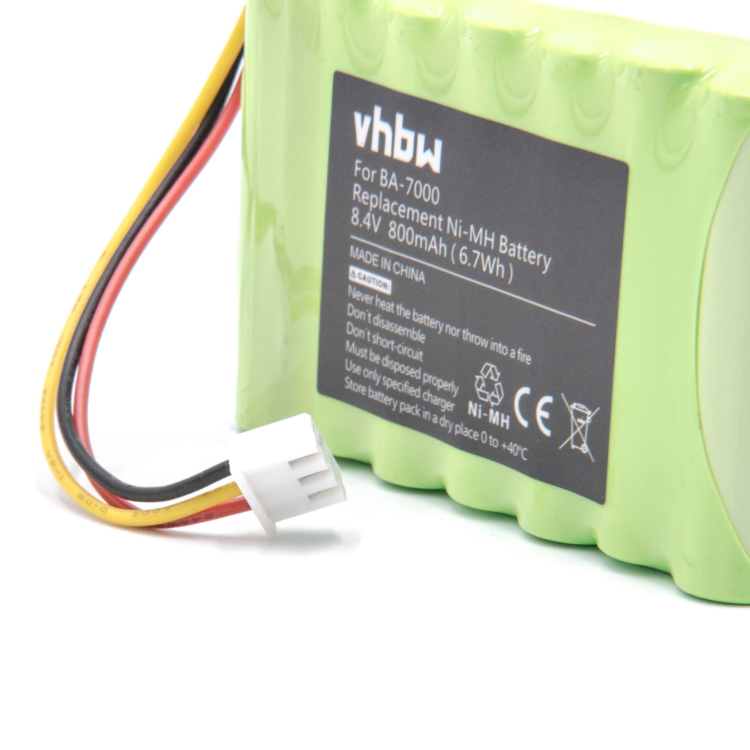 Batterie remplace Brother BA-7000, BA7000 pour imprimante - 800mAh 8,4V NiMH