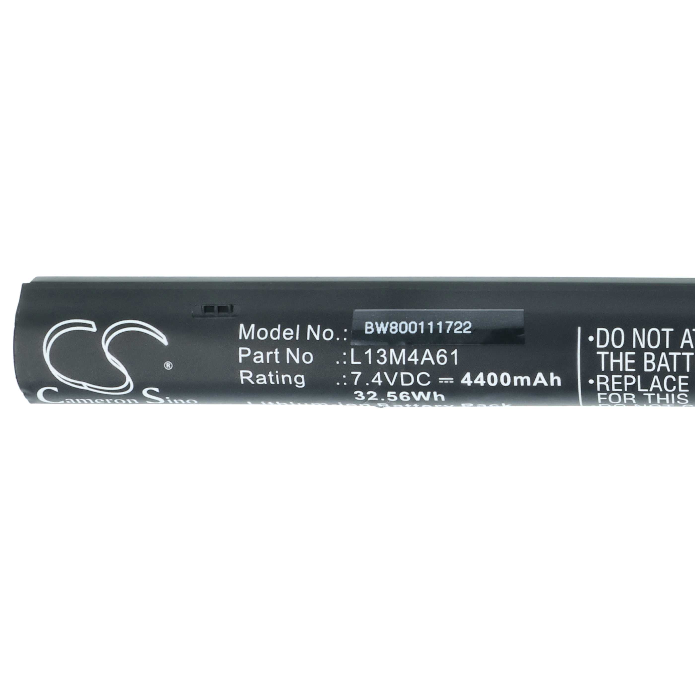 Akumulator do laptopa zamiennik Lenovo L13L4E61, 2INR19/66-2, L13L4A61 - 4400 mAh 7,4 V Li-Ion, czarny