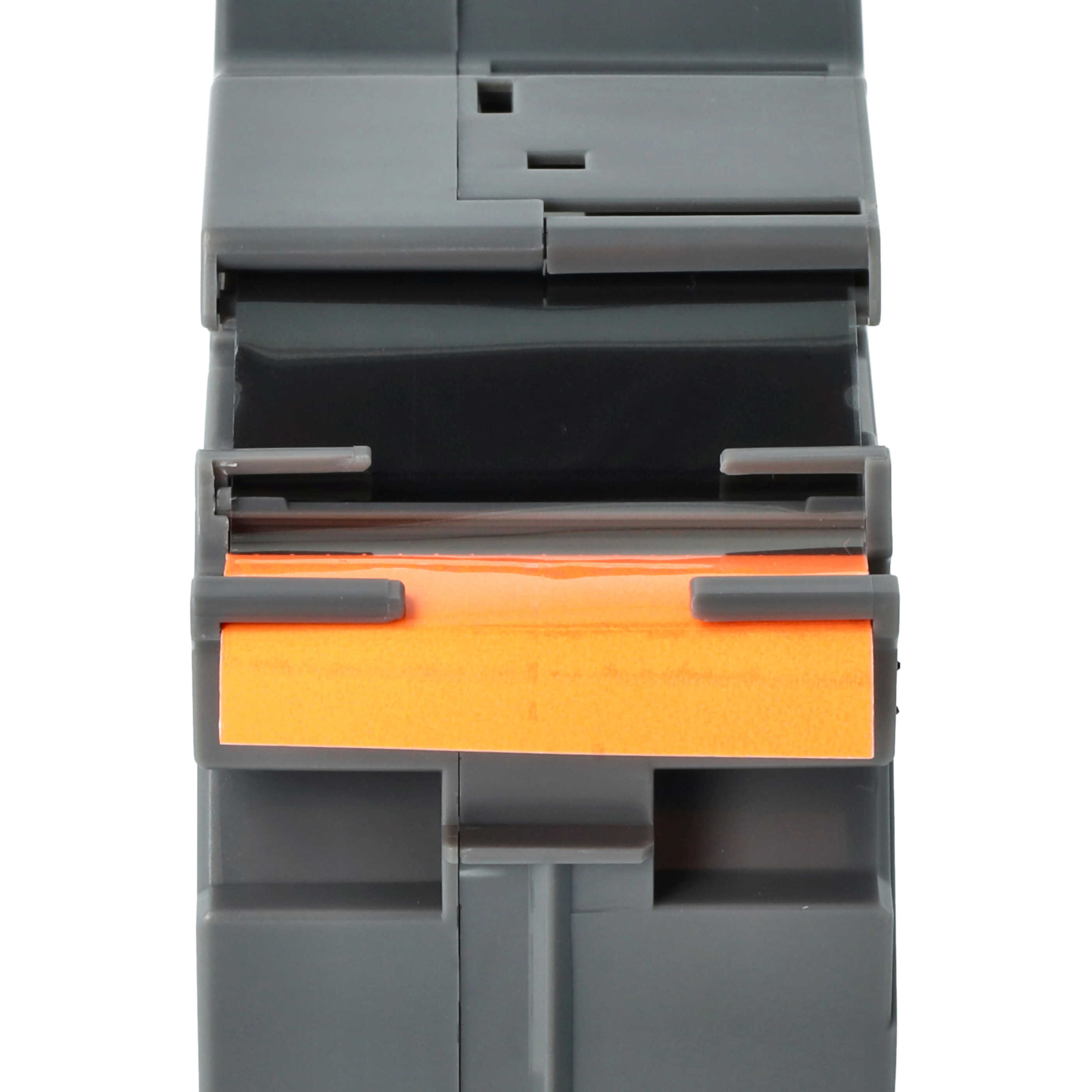 Label Tape as Replacement for Brother TZE-B261, TZ-B261 - 36 mm Black to Neon-Orange