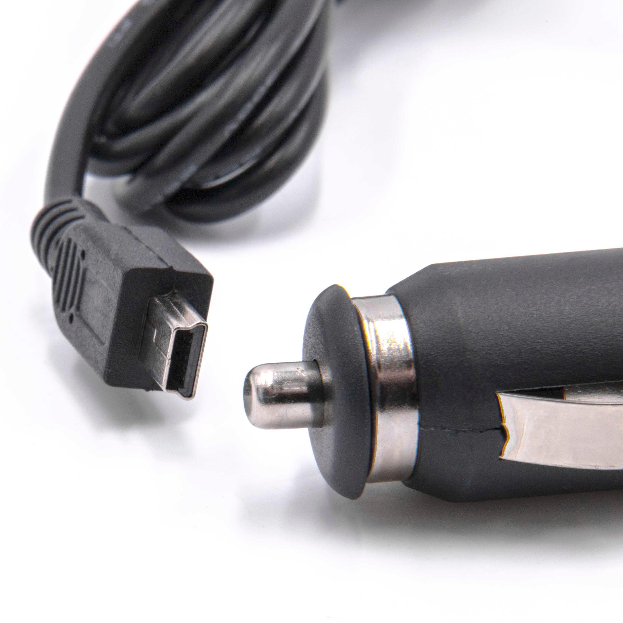 Mini-USB Car Charger Cable 1.0 A suitable forDevices like GPS, Sat Navs