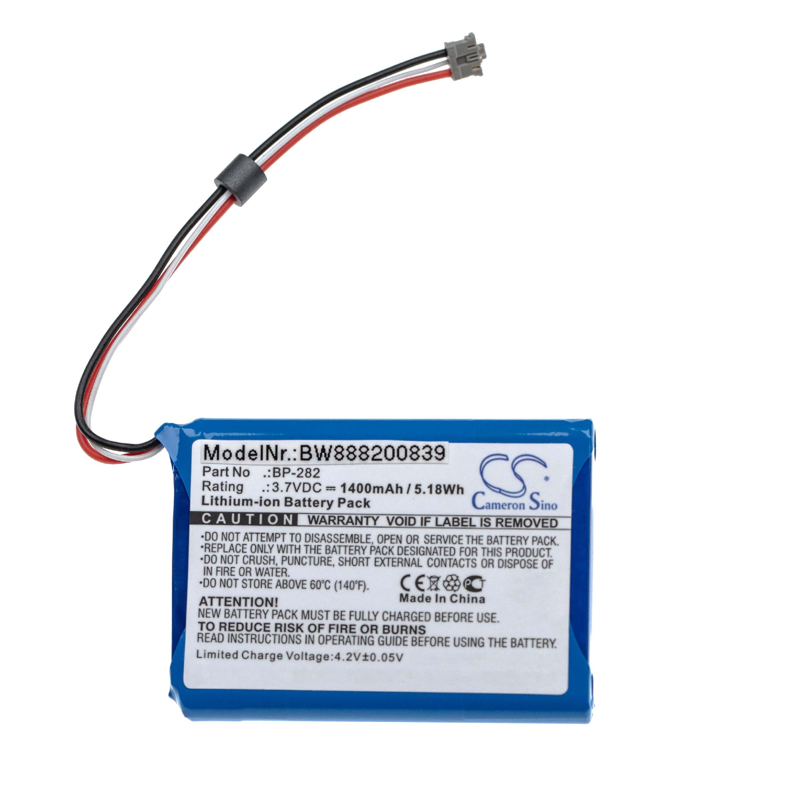 Radio Battery Replacement for Icom BP-282 - 1400mAh 3.7V Li-Ion