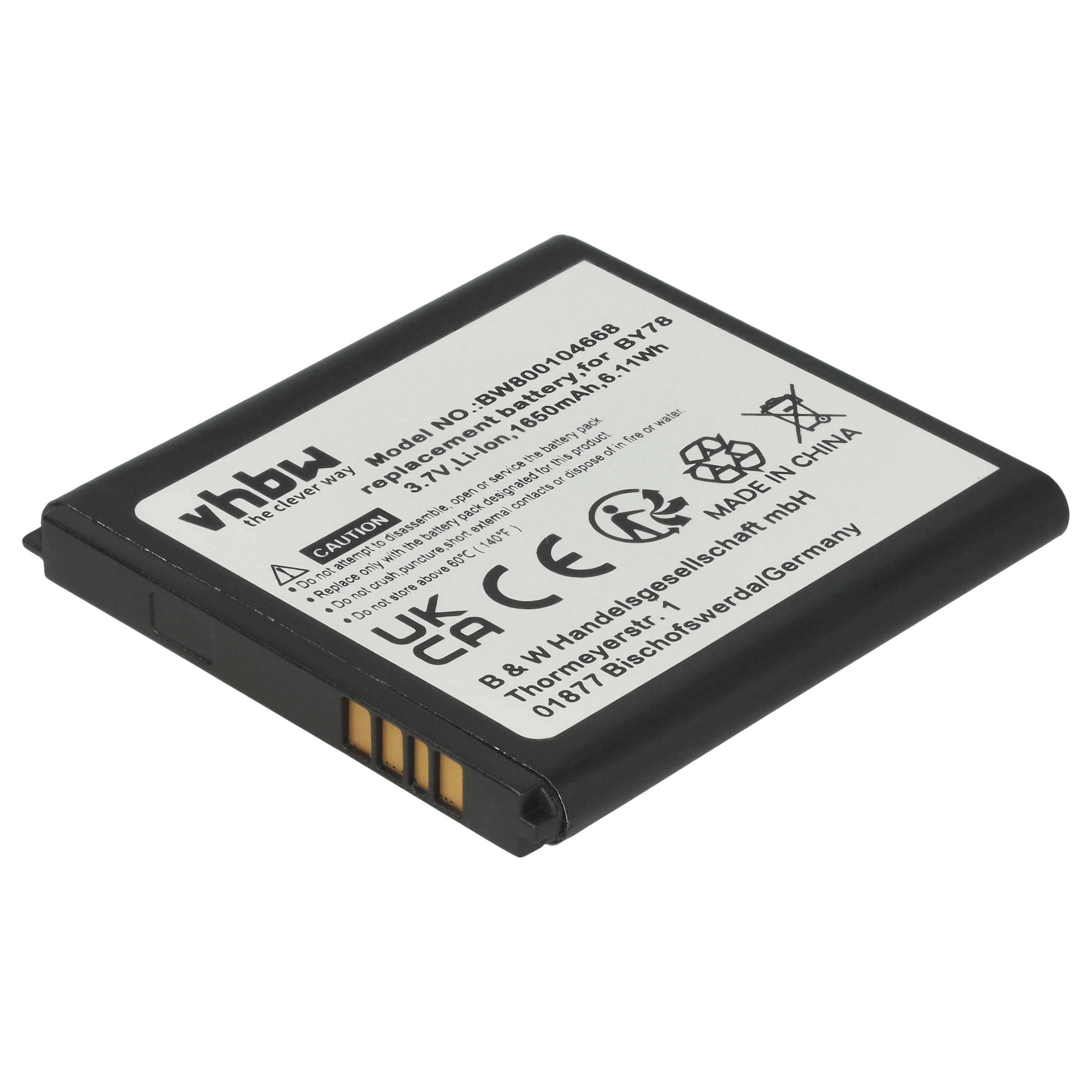 Akumulator do telefonu smartfona zamiennik Alcatel BY80, BY78, CAB32A0000C1 - 1650 mAh 3,7 V Li-Ion