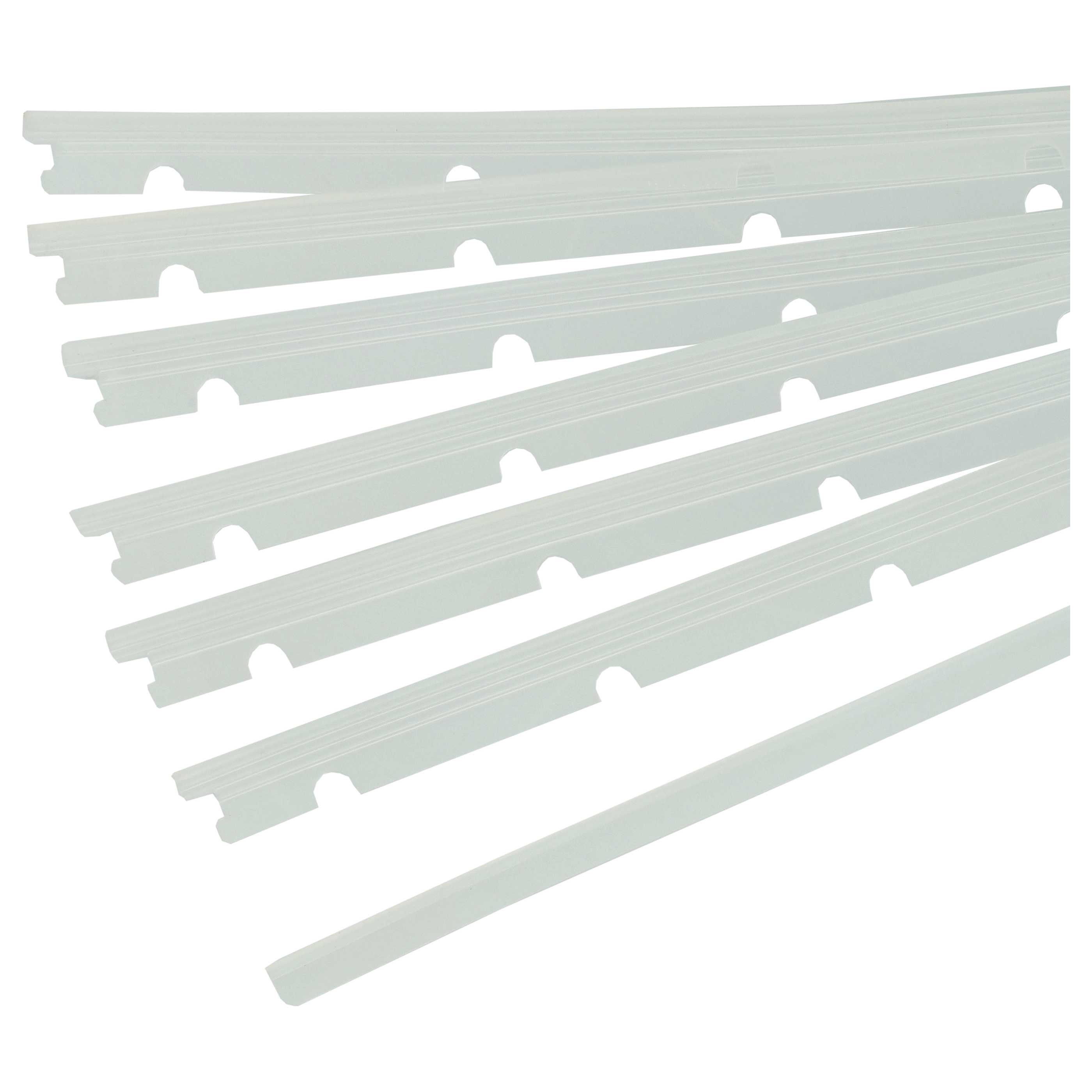 6x Rubber Lip suitable for Neato XV Essential Robot Vacuum Cleaner - With Slats, Incl. Pulling-Off Device