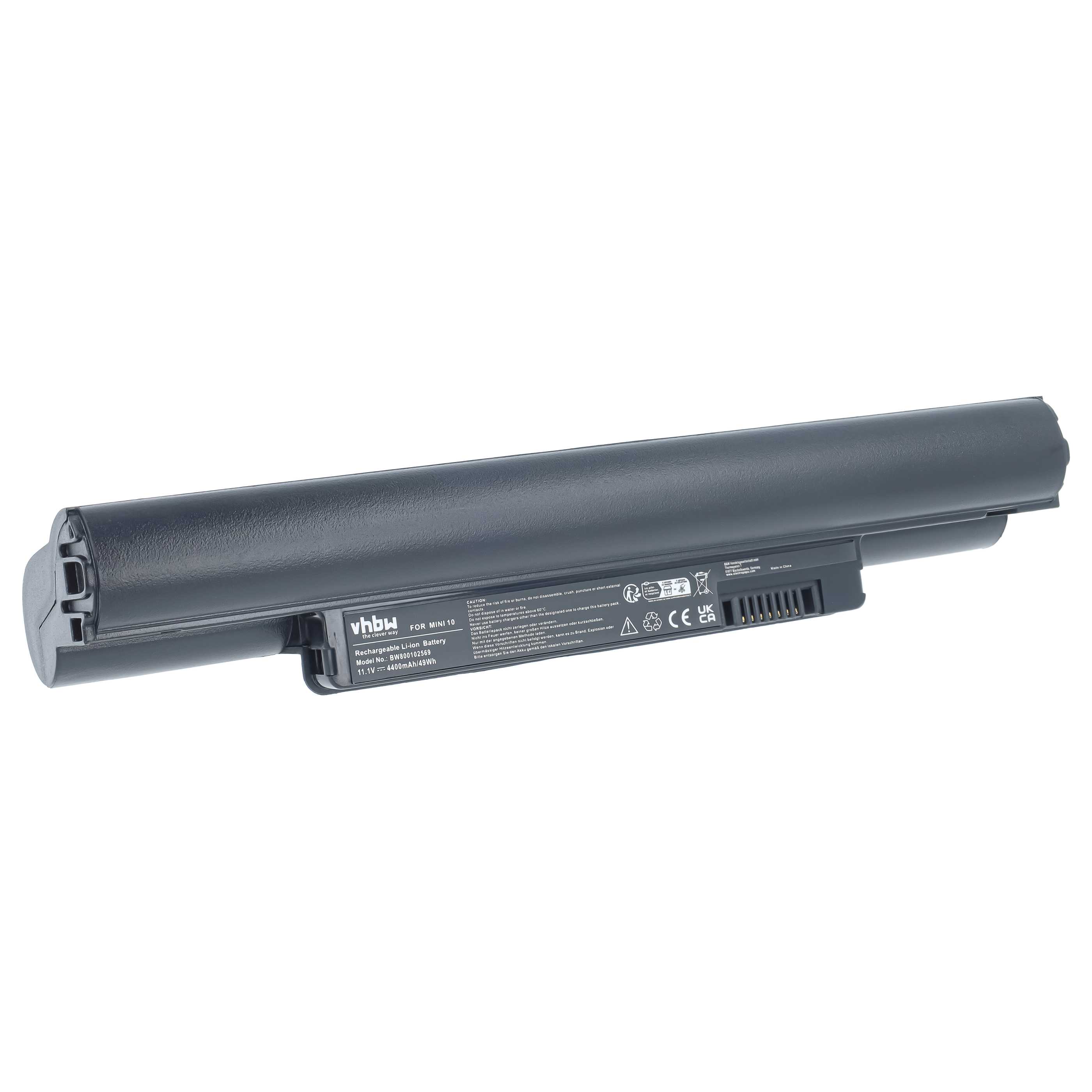 Notebook-Akku als Ersatz für Dell 312-0867, 312-0935, 312-0931, F144M für Dell - 4400mAh 11,1V Li-Ion, schwarz