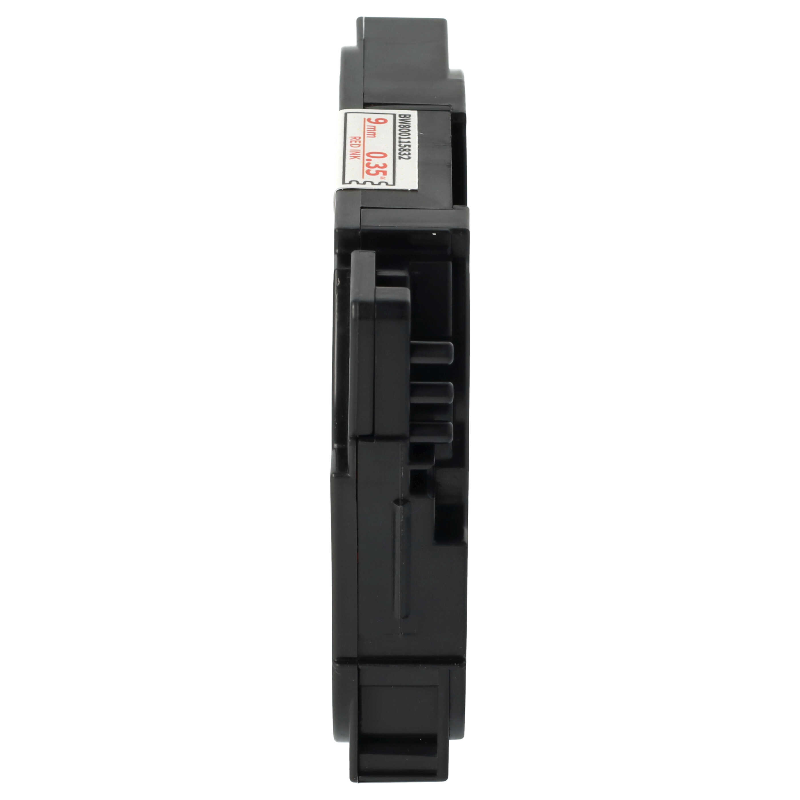 Cassetta nastro sostituisce Brother TZE-FX222 per etichettatrice Brother 9mm rosso su bianco, flessibile