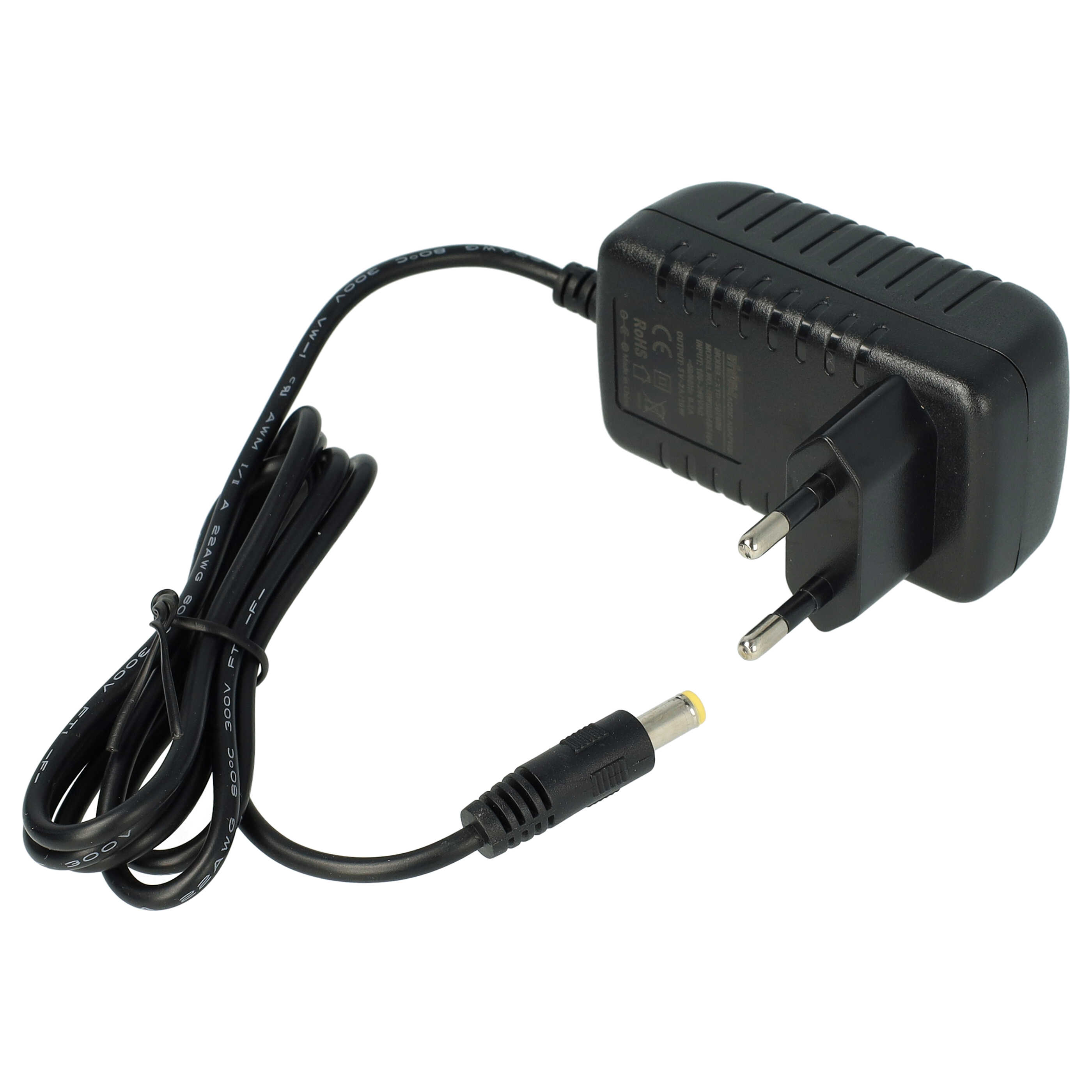Mains Power Adapter with 5.5 x 2.5 mm Plug suitable for various Electric Devices - 5 V / 2 A