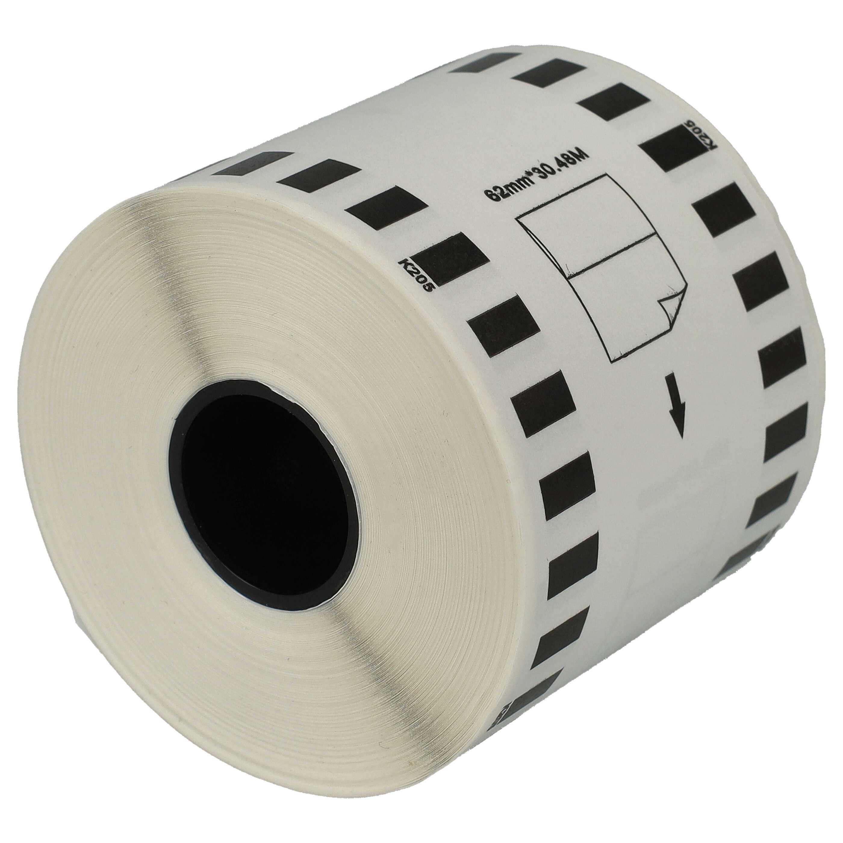 Labels replaces Brother DK-22205 for Labeller - Premium 62 mm x 30.48m