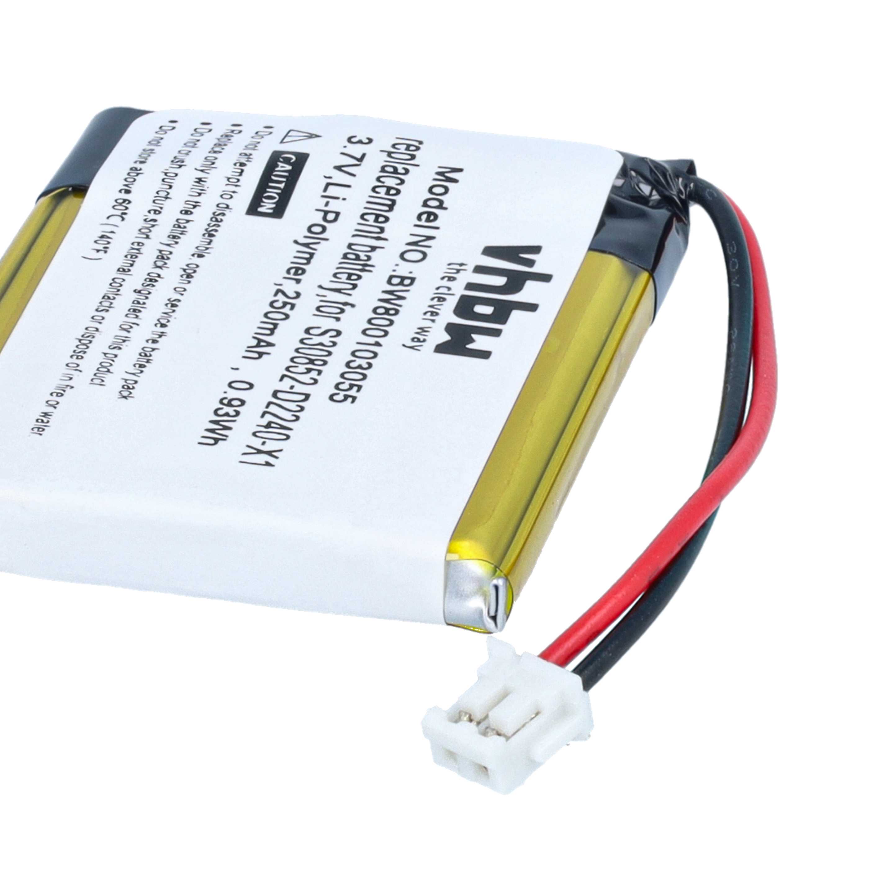 Batterie remplace Siemens V30145-K1310-X448, S30852-D2240-X1 pour téléphone Gigaset - 250mAh 3,7V Li-ion