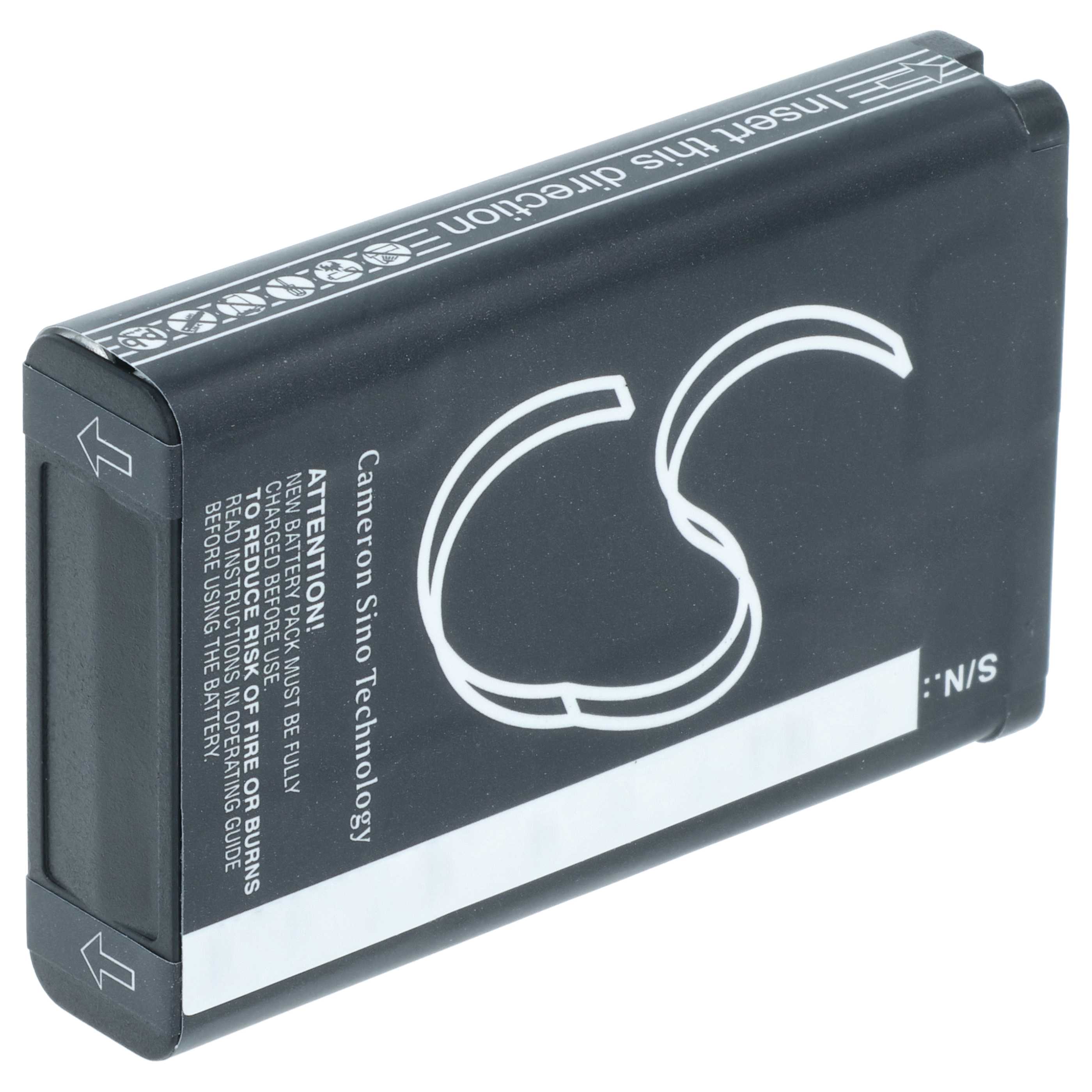 Batería reemplaza Garmin 010-11654-03, 010-11599-00 para videocámara - 1800 mAh 3,7 V Li-Ion