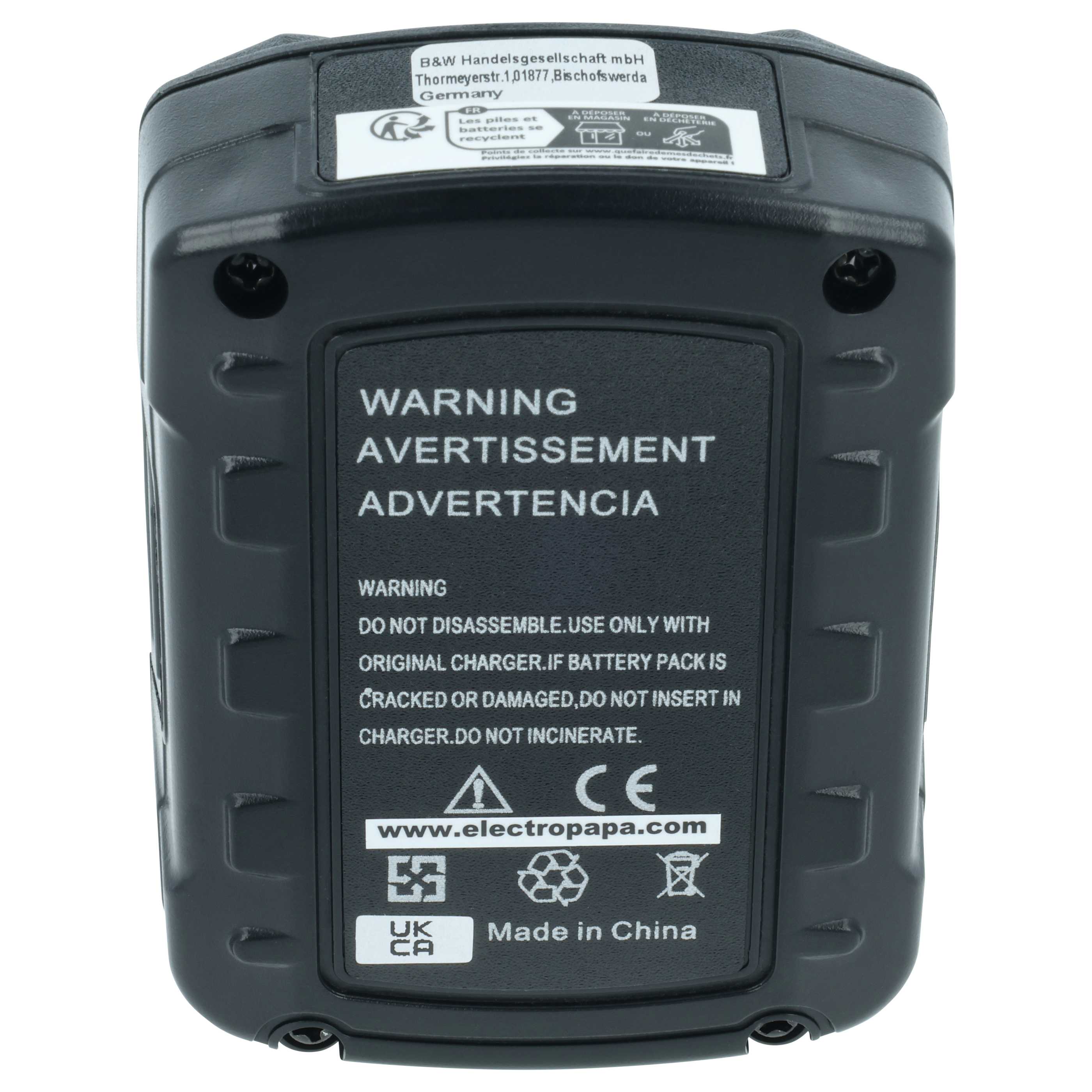 Batteria sostituisce Ryobi 130503001, BPL-1220, CB120L, 130503005 per attrezzo - 1,5Ah 12V Li-Ion