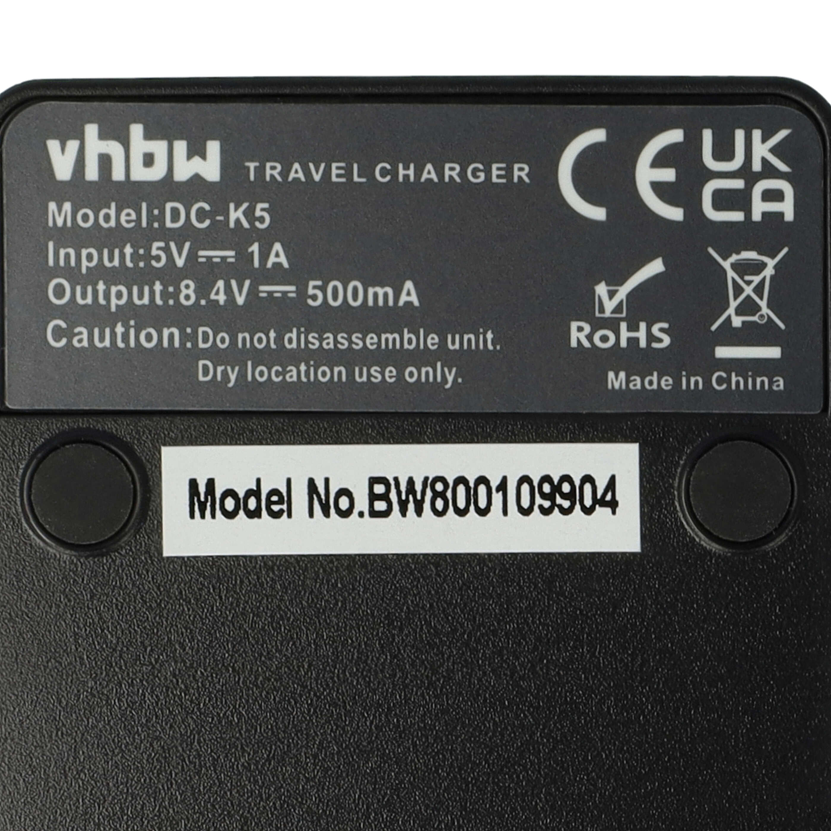 Ładowarka do aparatu Canon BP-508 i innych - ładowarka akumulatora 0,5 A, 8,4 V