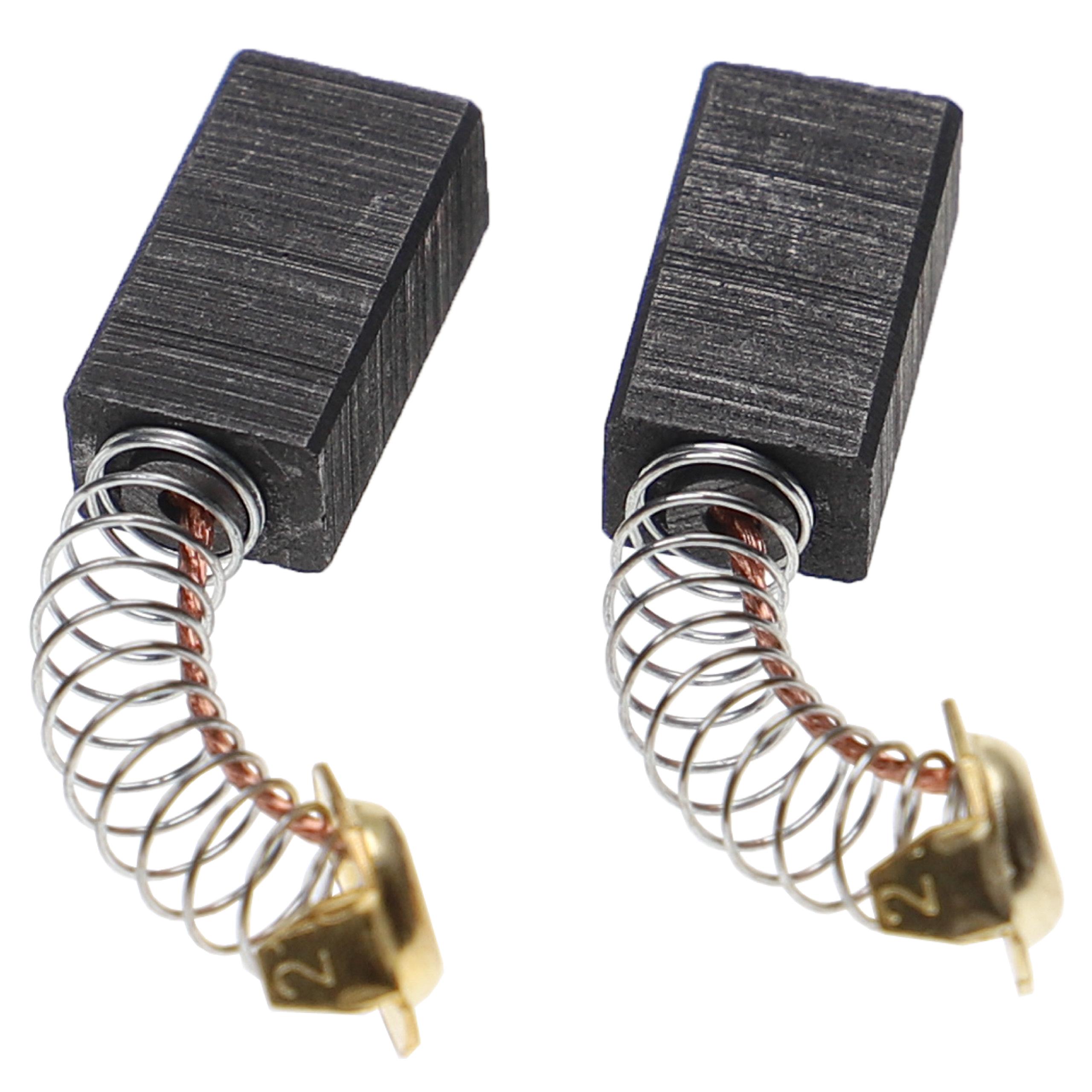2x Carbon Brush as Replacement for Hitachi 999-088 Electric Power Tools + Spring, 6.55 x 9 x 17mm