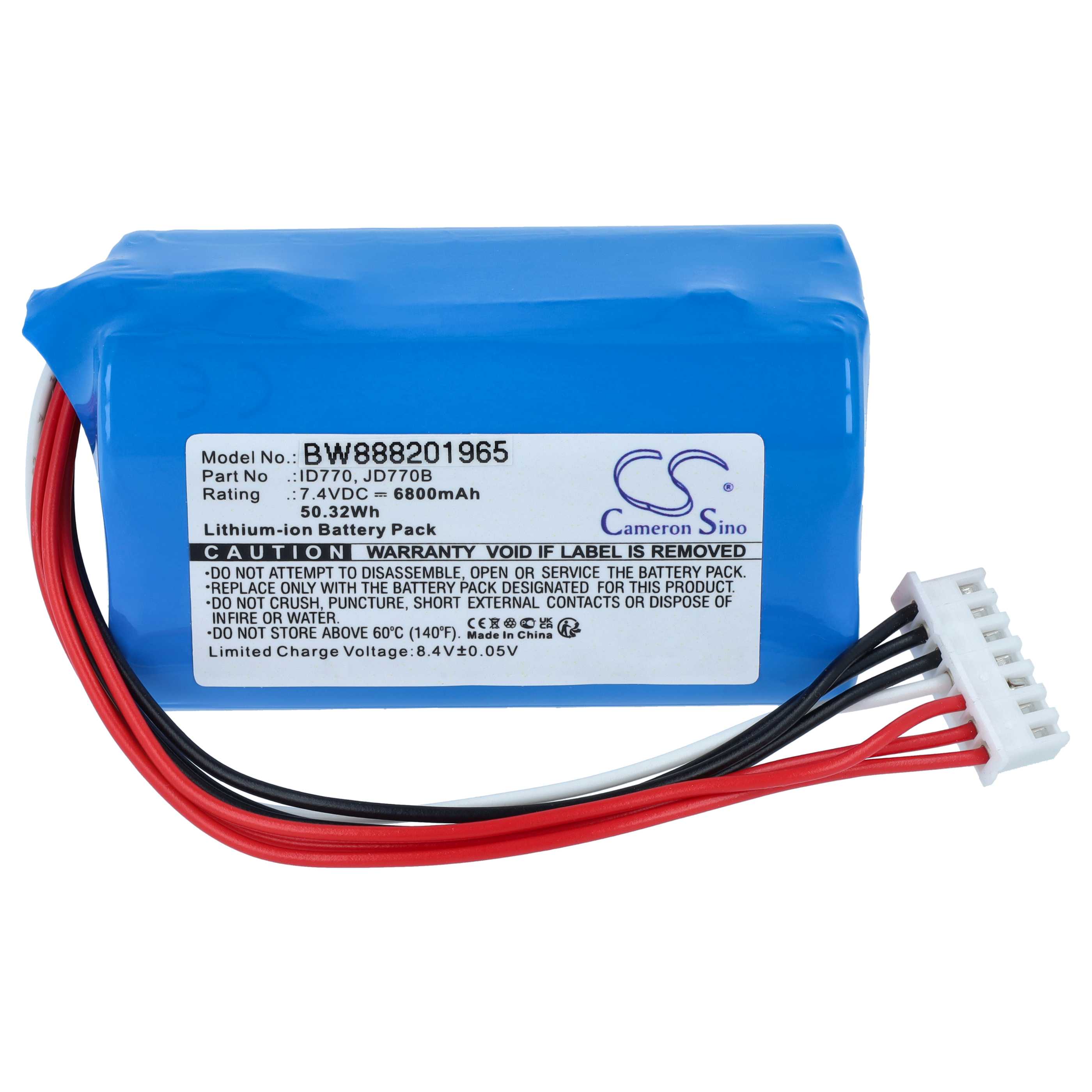 Akku für Sony SRS-XB40, SRS-XB41 Speaker ersetzt ID770, JD770B - 6800 mAh