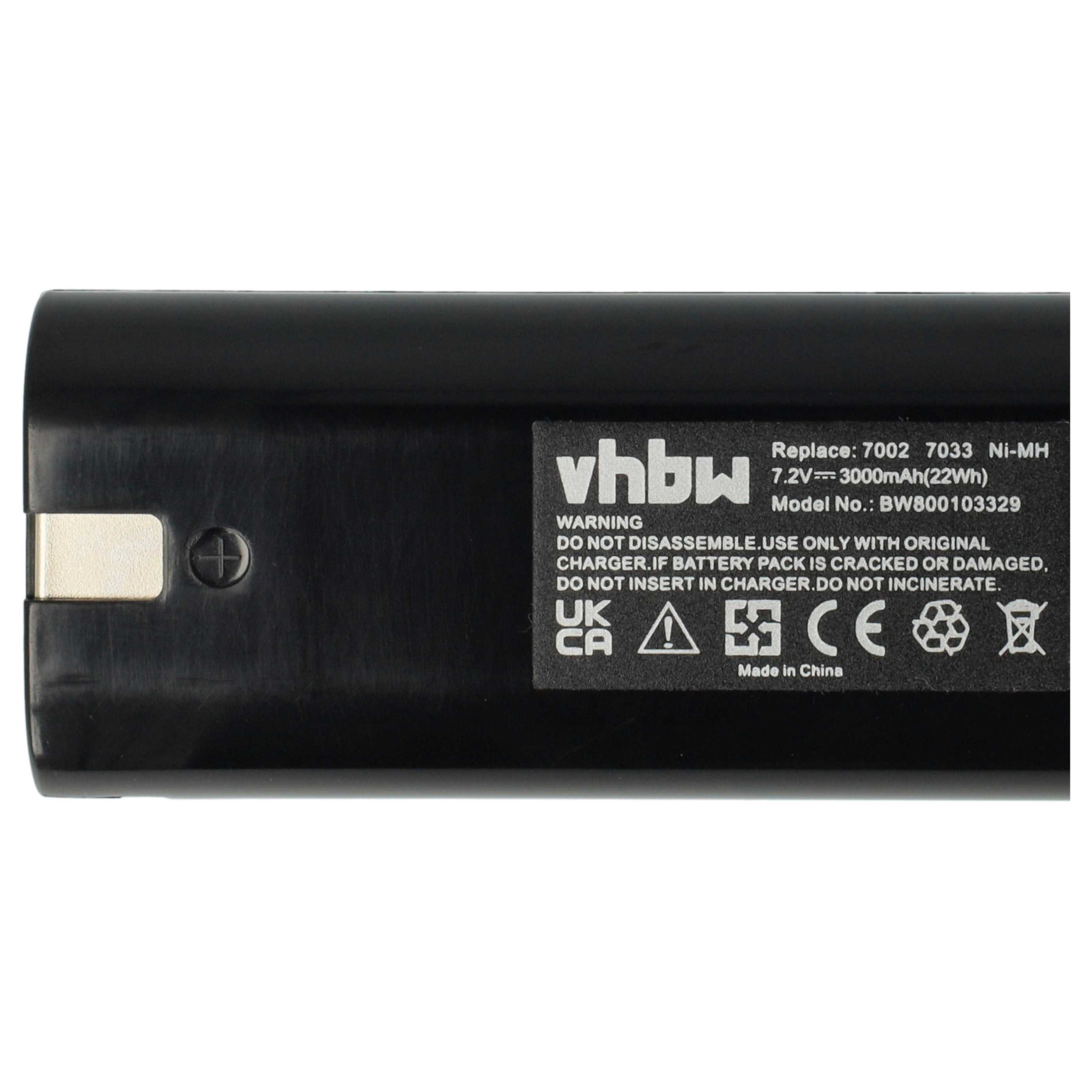 3x Battery replaces Einhell 91011 Electric Power Tool - 3000 mAh, 7.2 V, NiMH