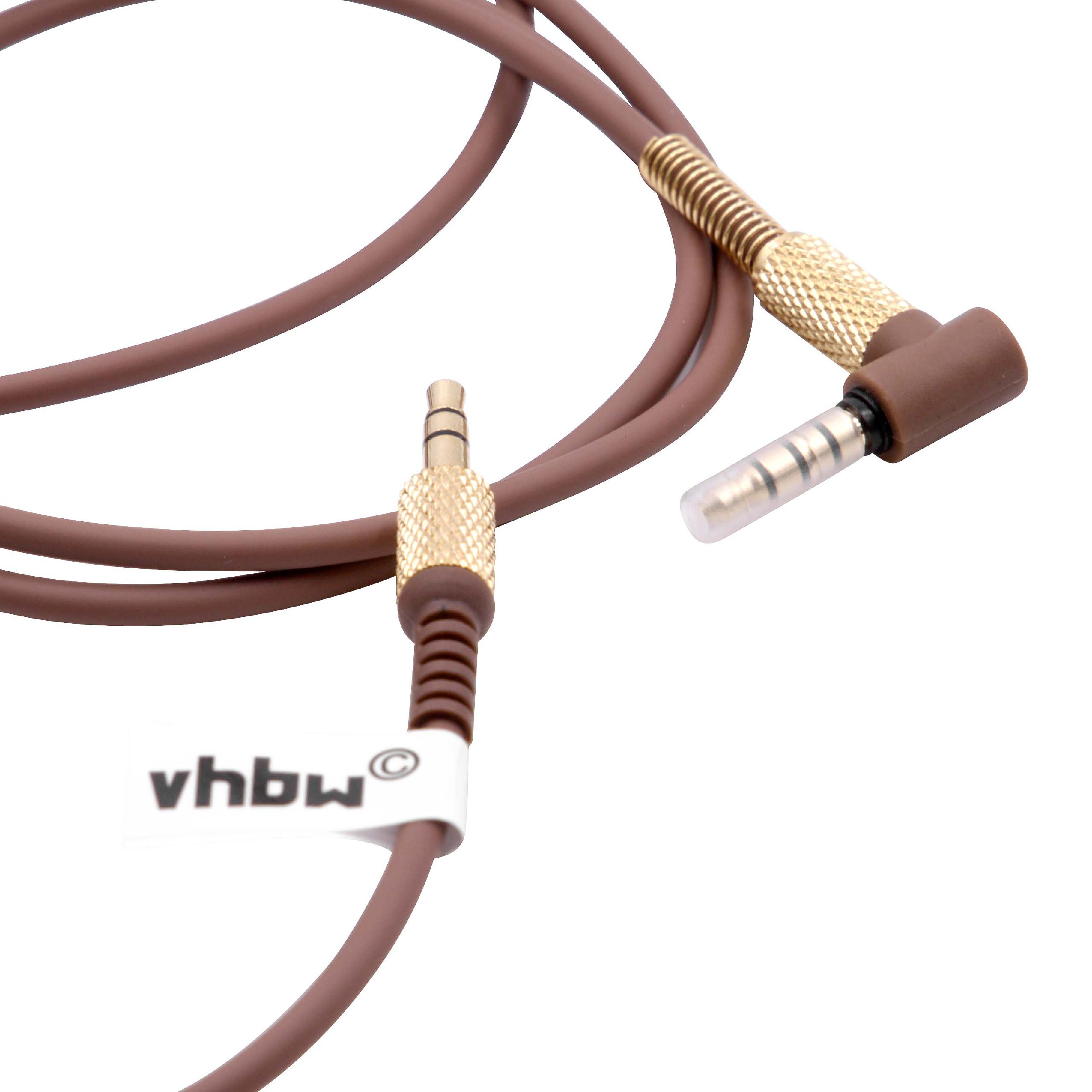 Kopfhörer Kabel passend für Marshall Major Bluetooth , 150 - 230 cm, gold, braun