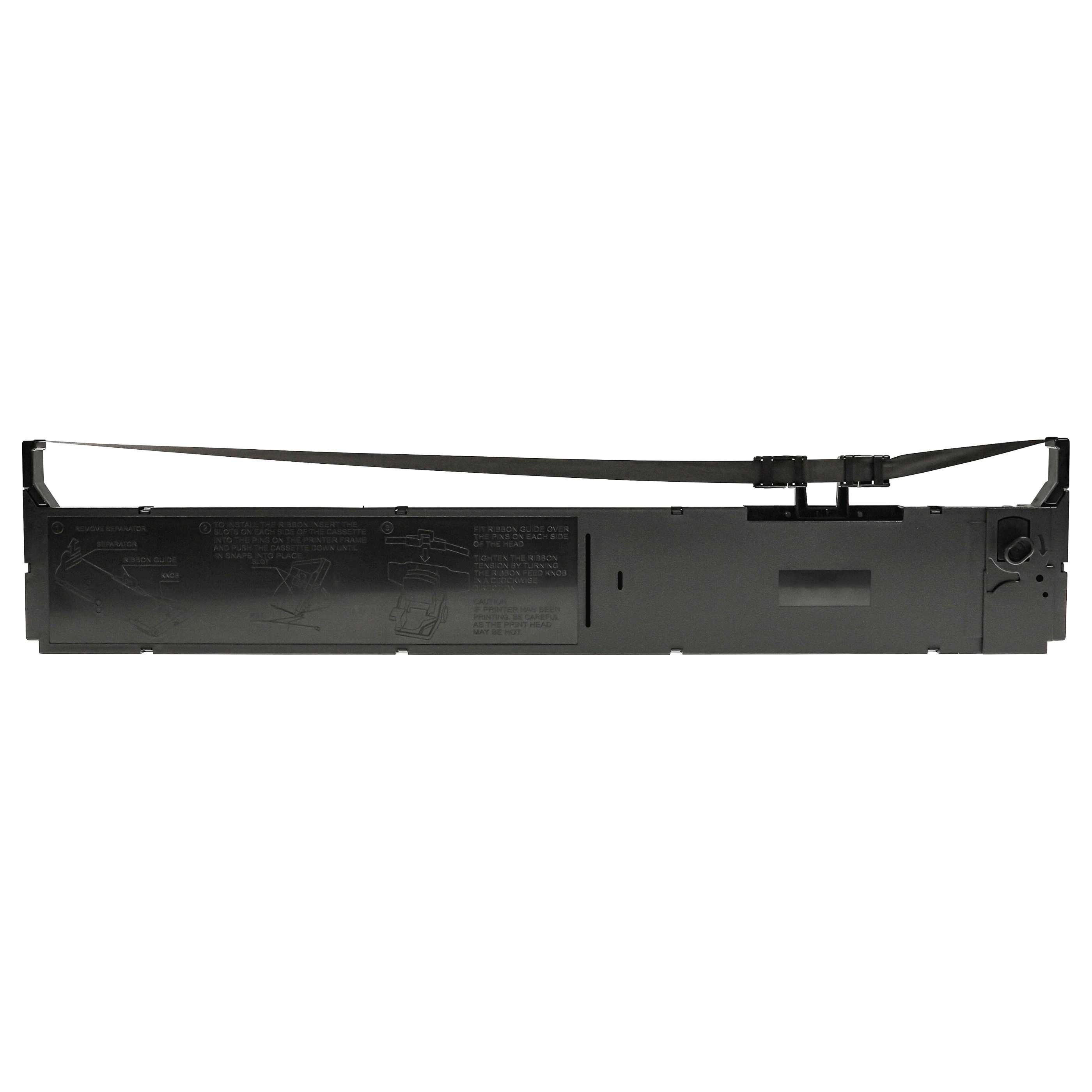 5x Ink Ribbon replaces Epson C13S015384, S015384 for Dot Matrix, Receipt Printer - Black