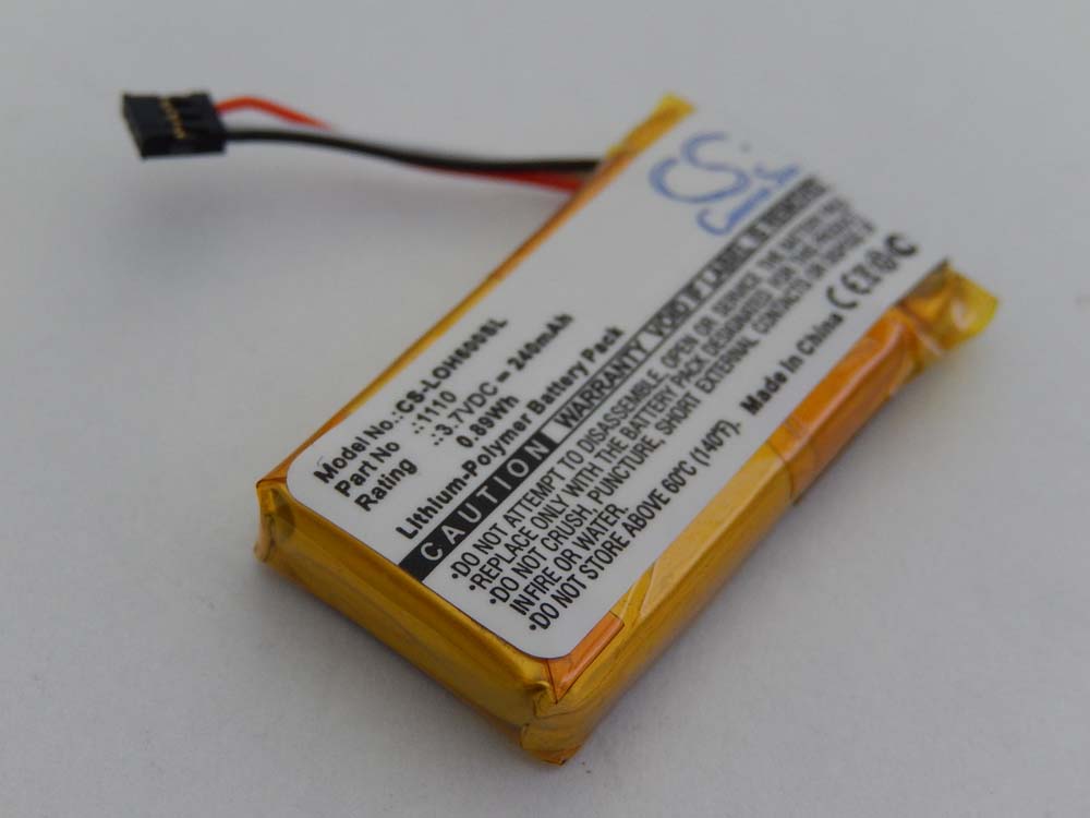 Batteria per auricolari cuffie wireless sostituisce Logitech 1110 Logitech - 240mAh 3,7V Li-Ion
