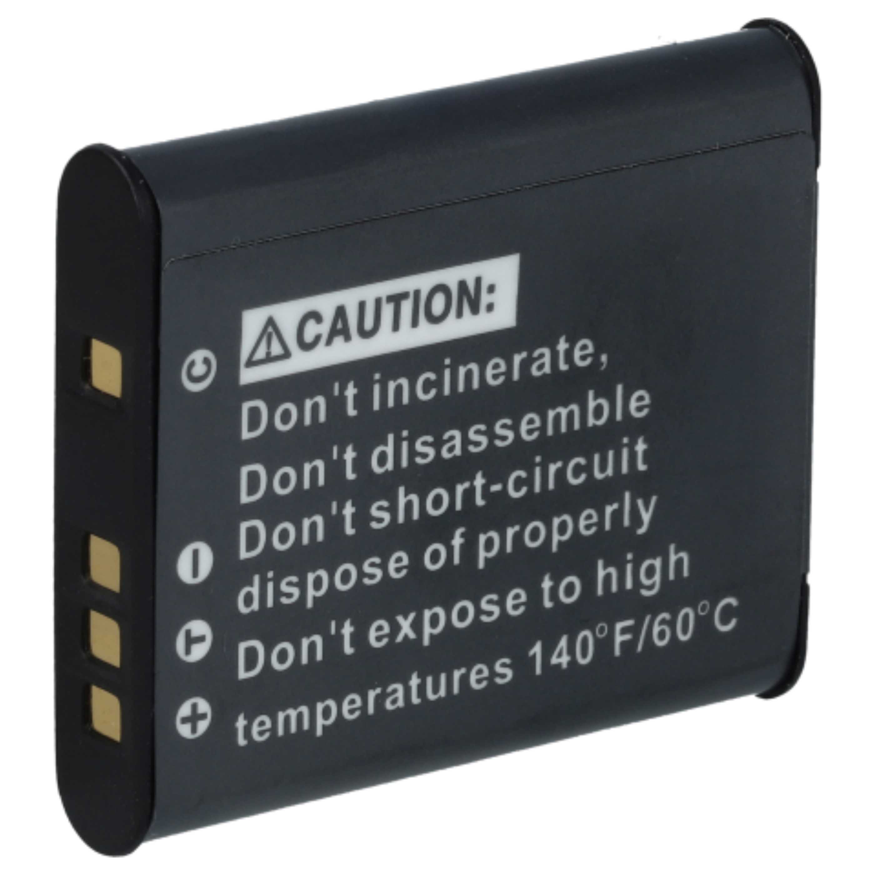 3x Battery replaces Sony NP-FK1, NP-BK1 - 600mAh, 3.6V, Li-Ion