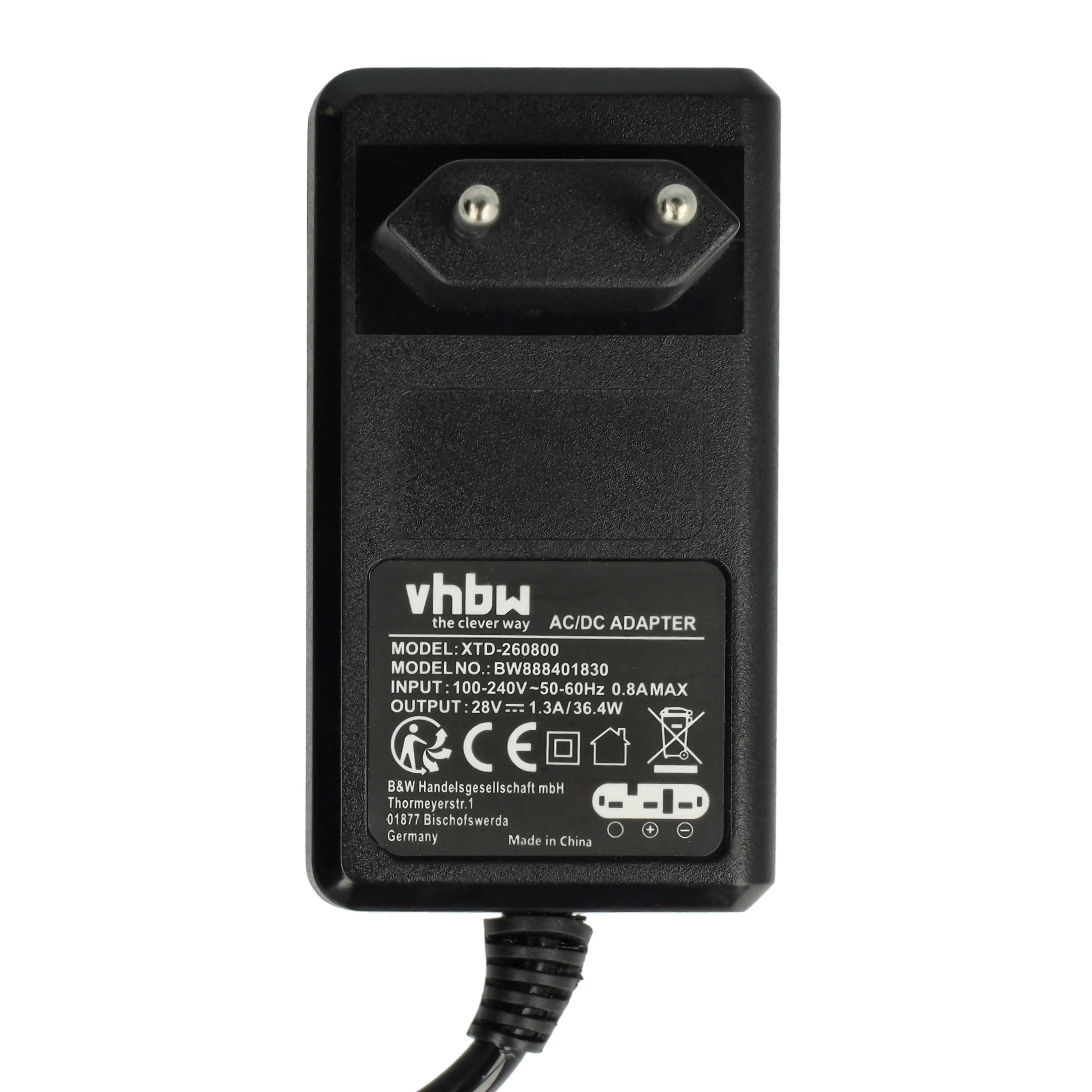 alimentatore, batteria 2600 mAh, cavo da 10 m sostituisce Gardena 00057-98.251.01 per McCulloch