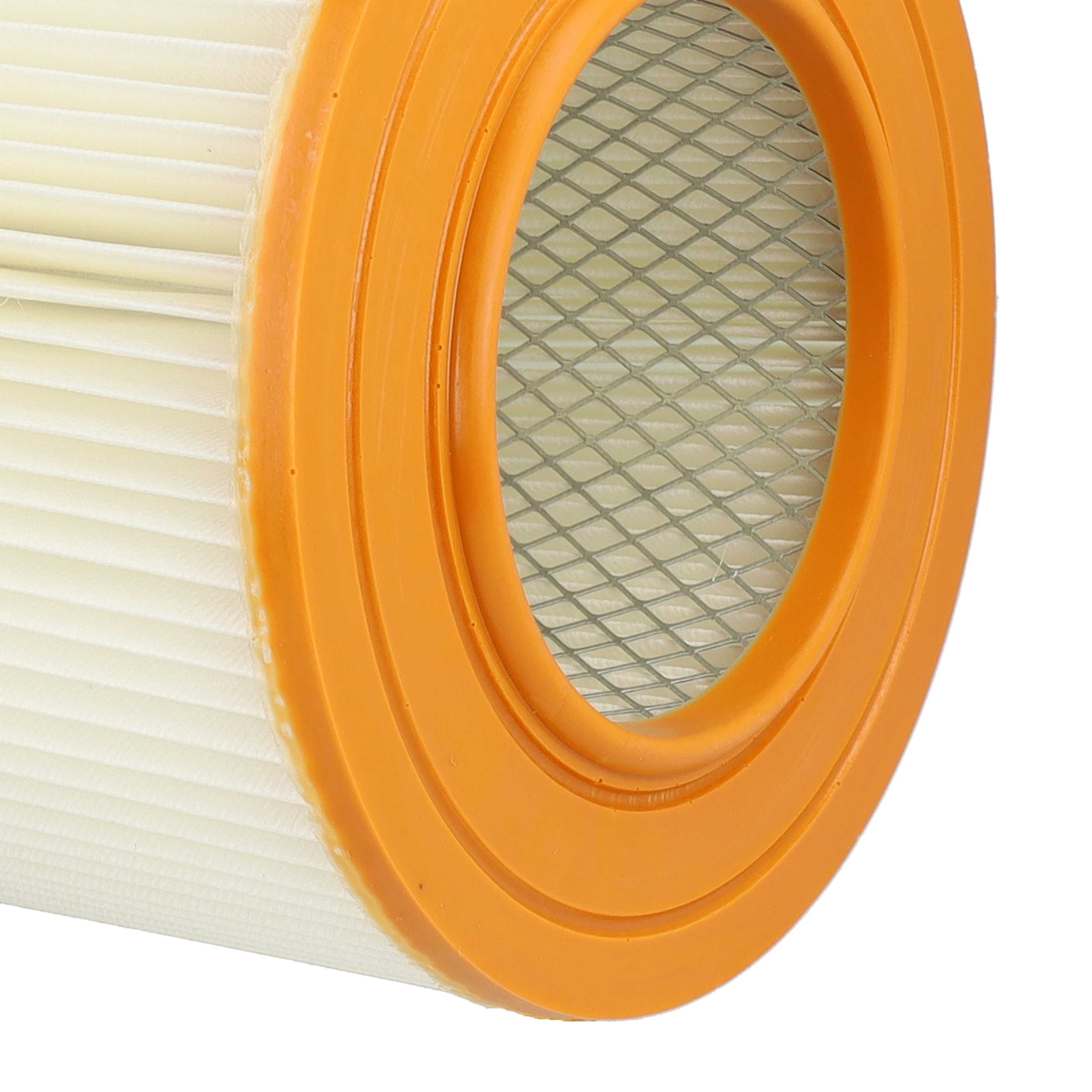 2x pleated filter replaces Allaway 210813, 10819, 2577, 10813 for Allaway Vacuum Cleaner, orange / white