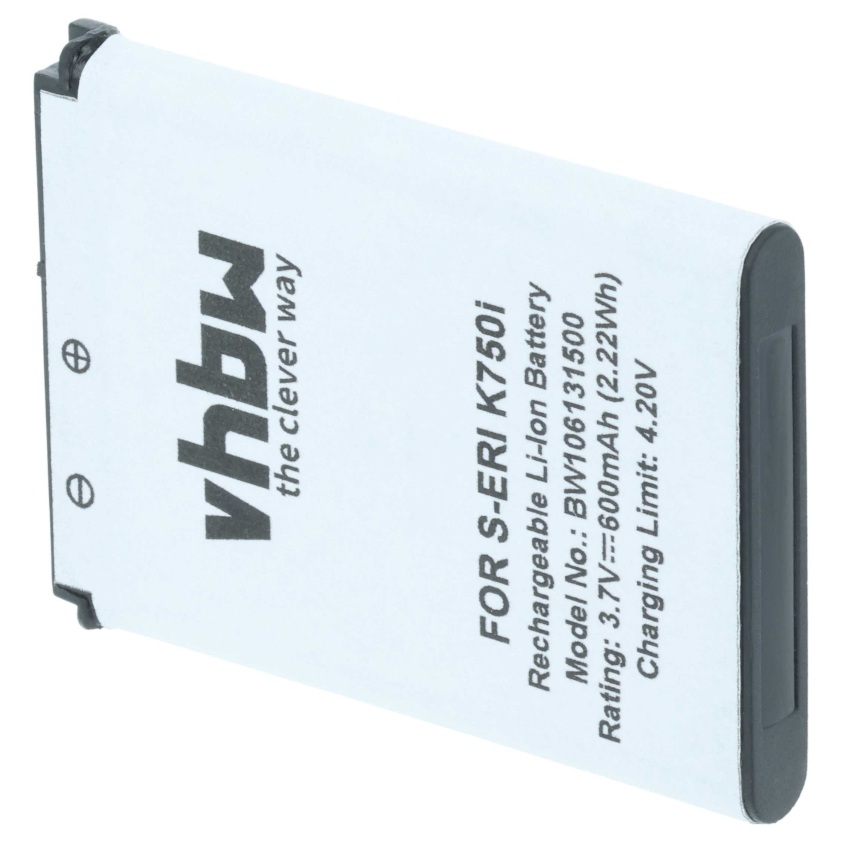 Akumulator do telefonu smartfona zamiennik Sony-Ericsson BST-37 - 600 mAh 3,7 V Li-Ion