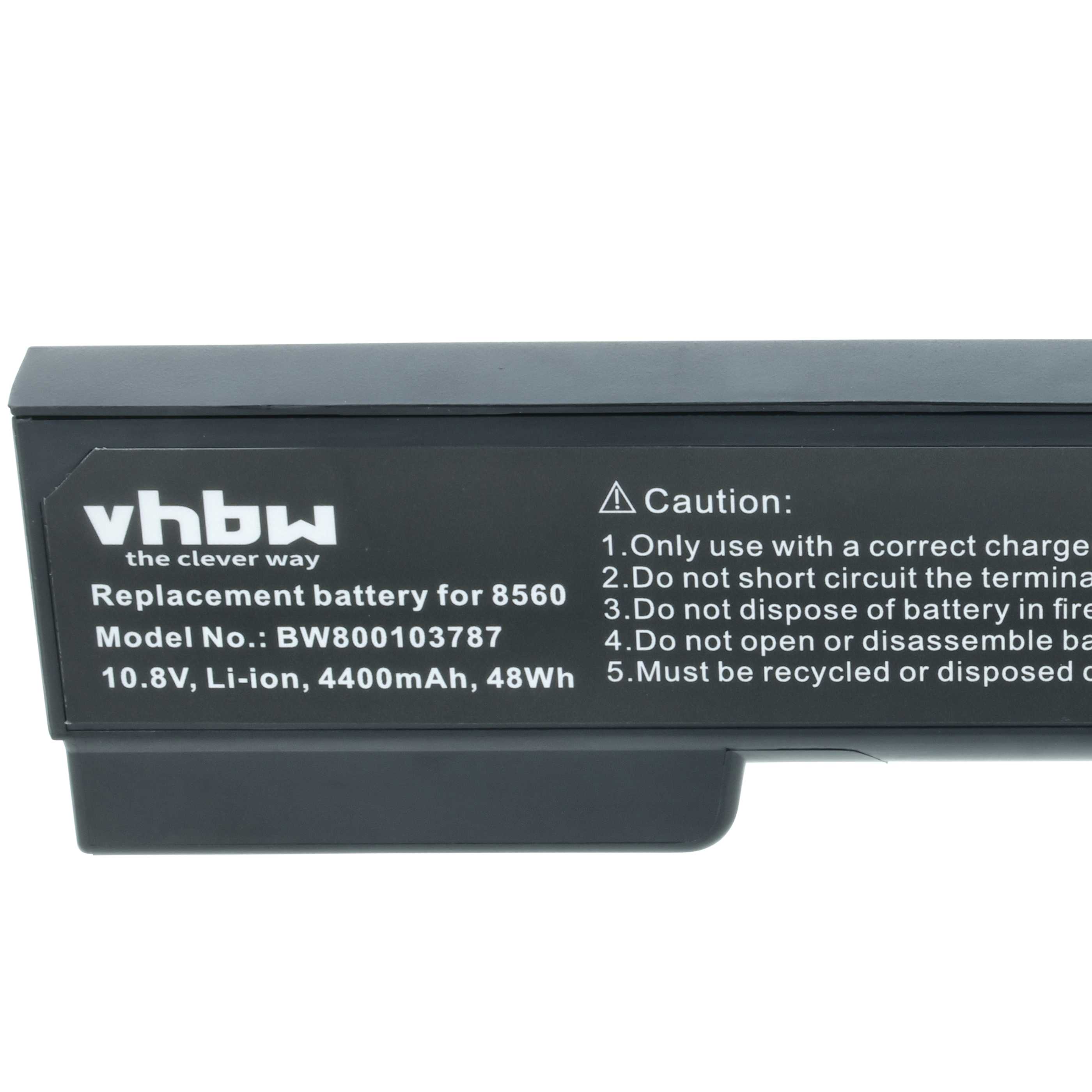Batteria sostituisce HP 628368-241, 628368-251, 628368-421 per notebook - 4400mAh 11,1V Li-Ion nero