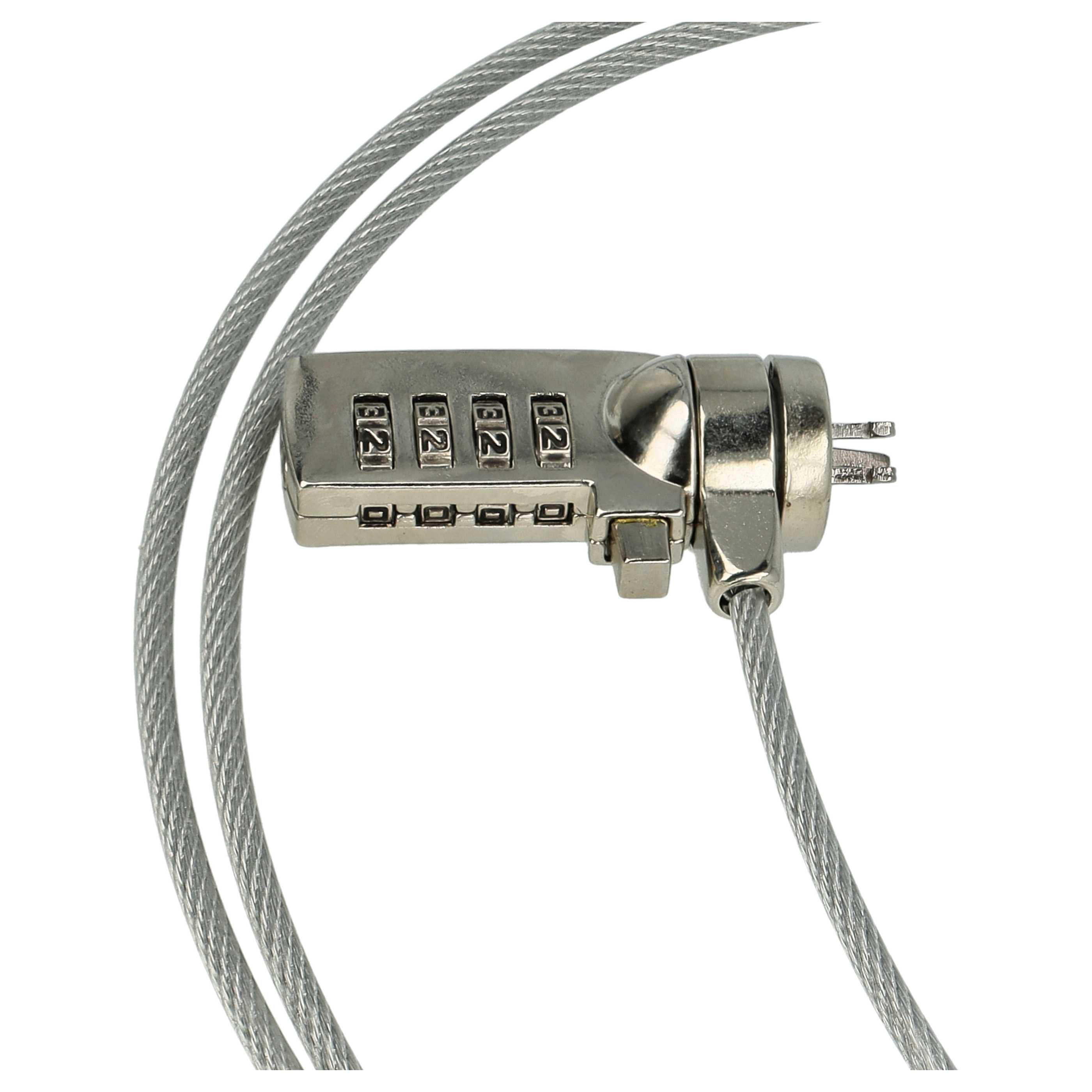 20x Kensington Lock suitable for Laptop, Notebook - Cable Lock with Combination Lock, 1.8 m long