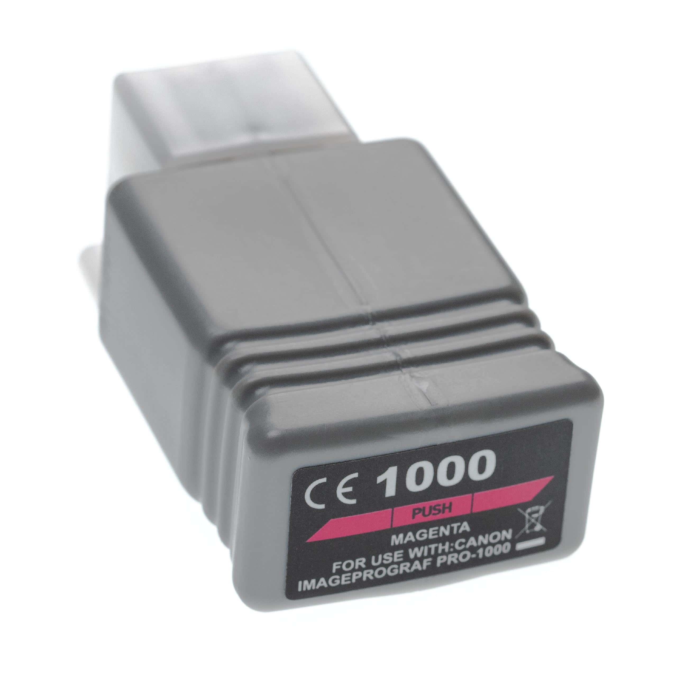 Ink Cartridge as Exchange for Canon PFI-1000M, PFI-1000 M for Canon Printer - Magenta 80 ml + Chip