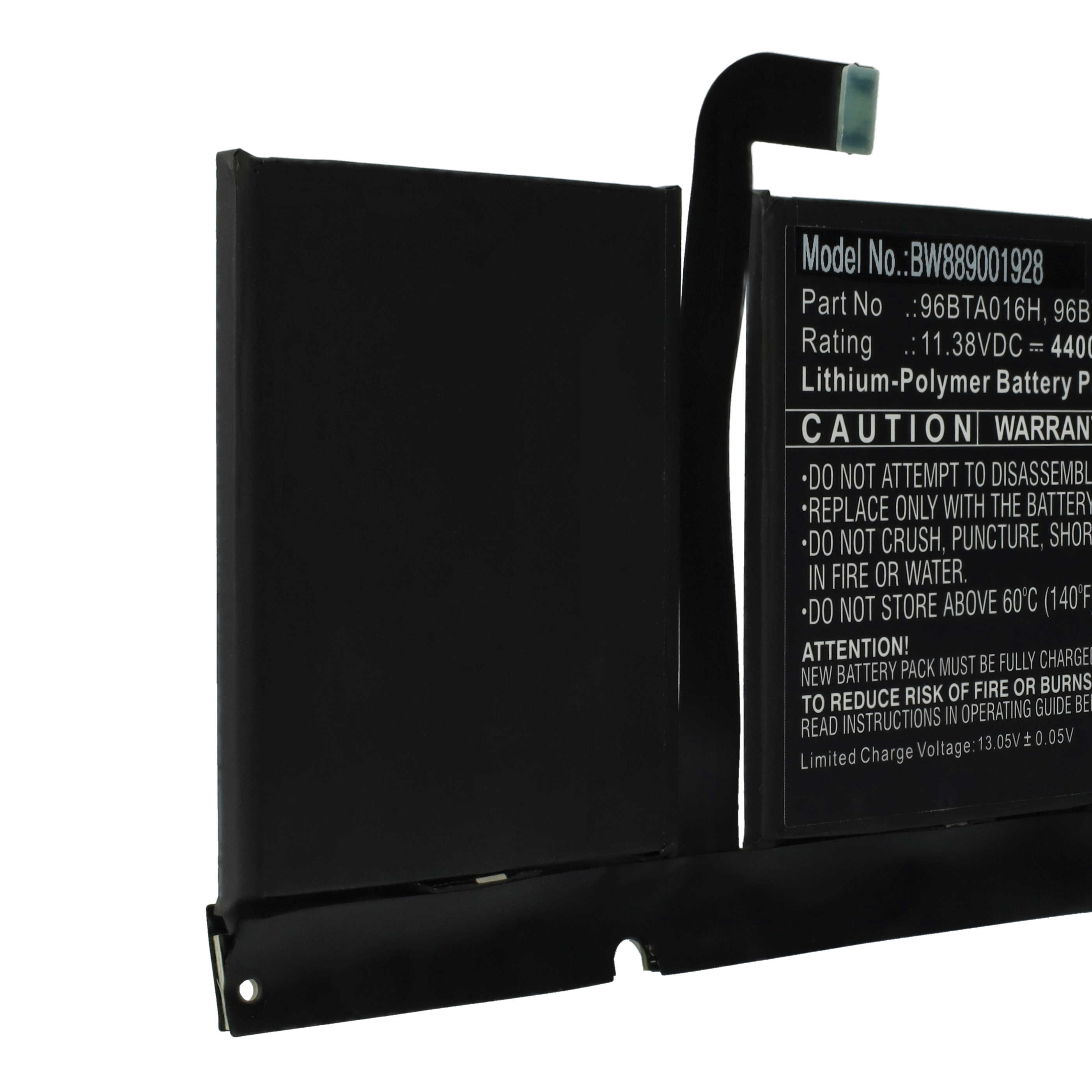 Notebook-Akku als Ersatz für Microsoft DYNC01, 96BTA016H, 96BTA015H - 4400mAh 11,38V Li-Polymer