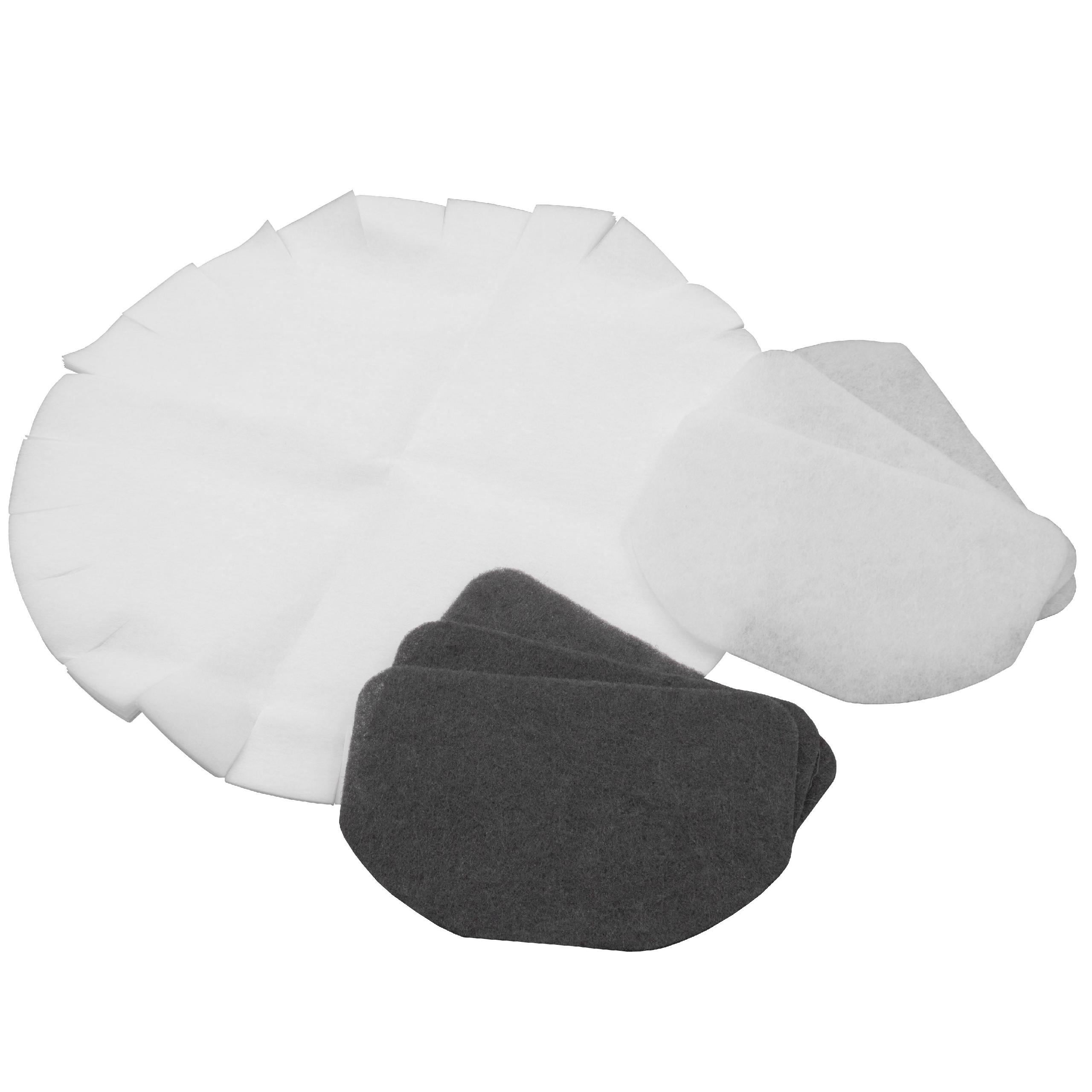 6x paper air filter, 3x activated carbon filter, 3x grease filter replaces DeLonghi 5525102200 for Fryer