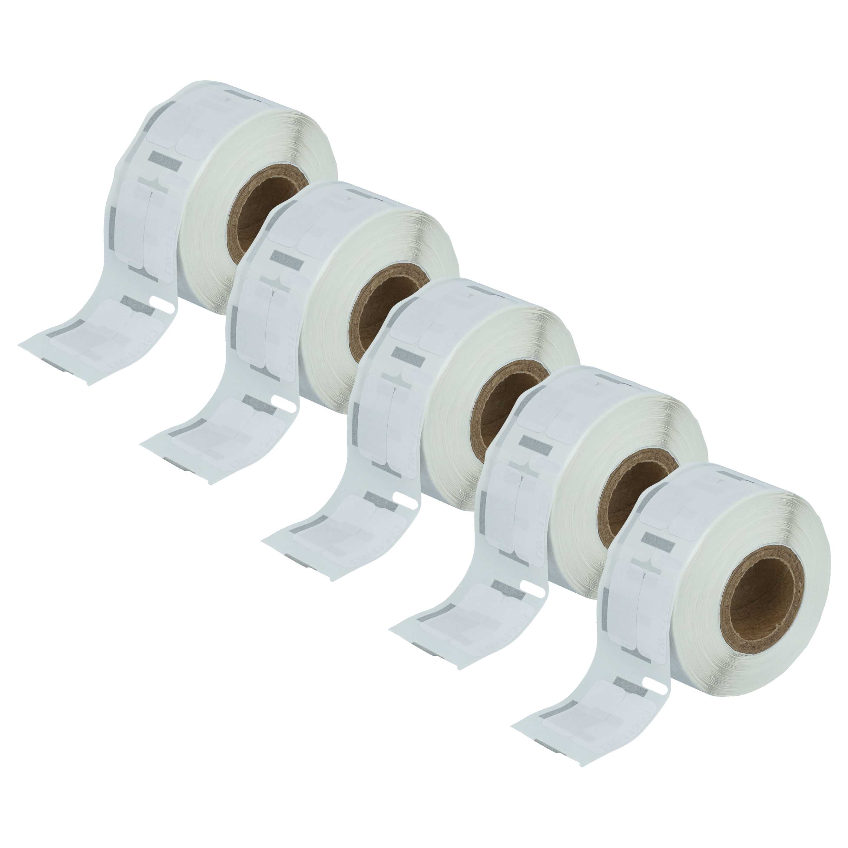 5x Label Roll replaces Dymo 11353 Labeller - 12 mm x 24 mm
