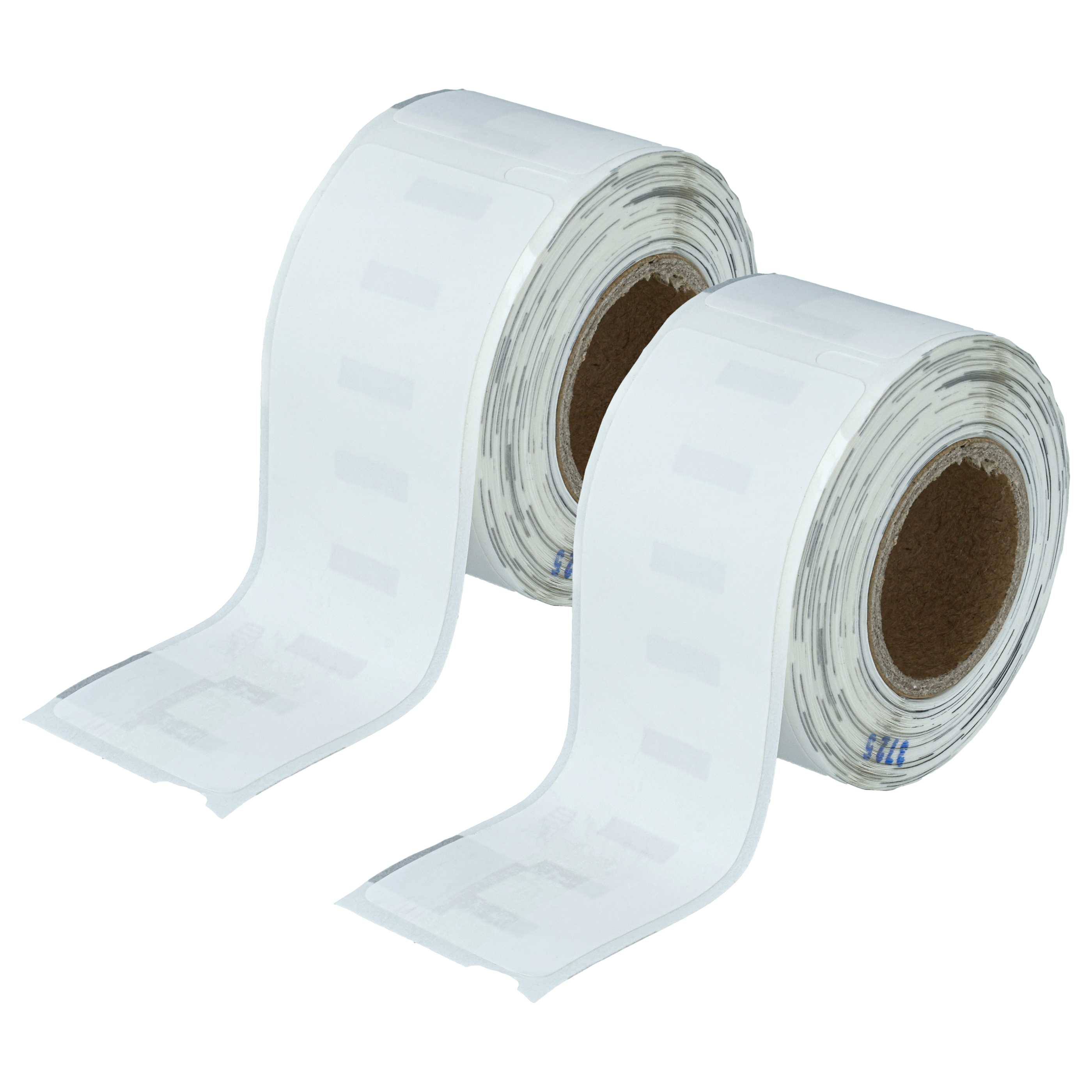 2x Label Roll replaces Dymo 99010 Labeller - 28 mm x 89 mm