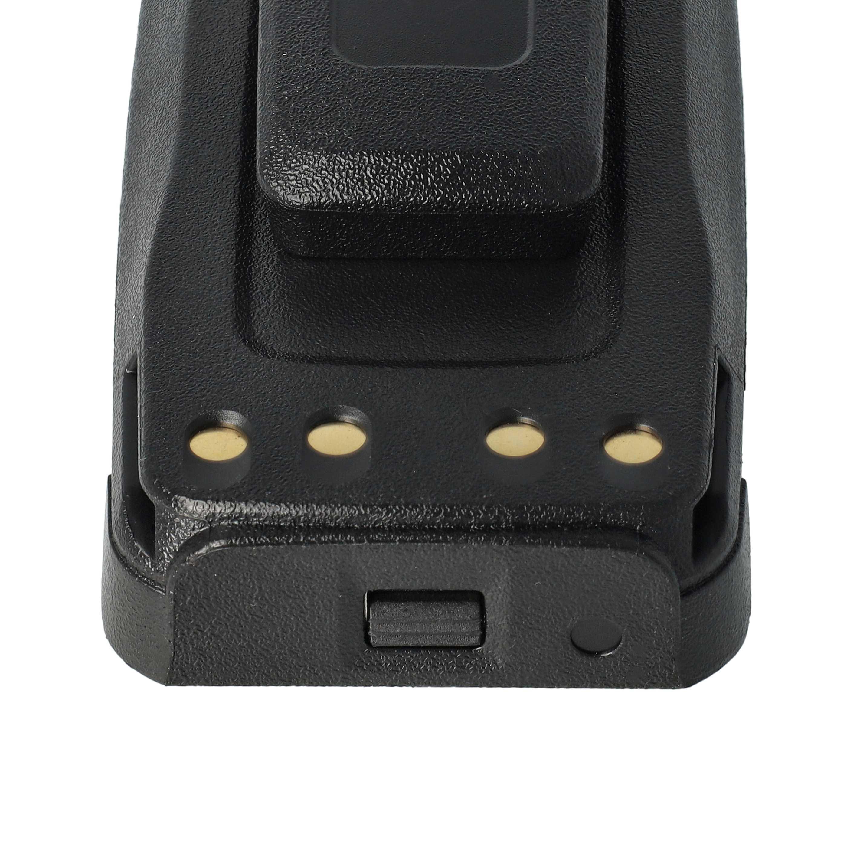 Radio Battery replaces Motorola NNTN4066, PMNN4065, NNTN4077, NNTN4103 - 1800 mAh 7.4 V Li-Ion + Belt Clip