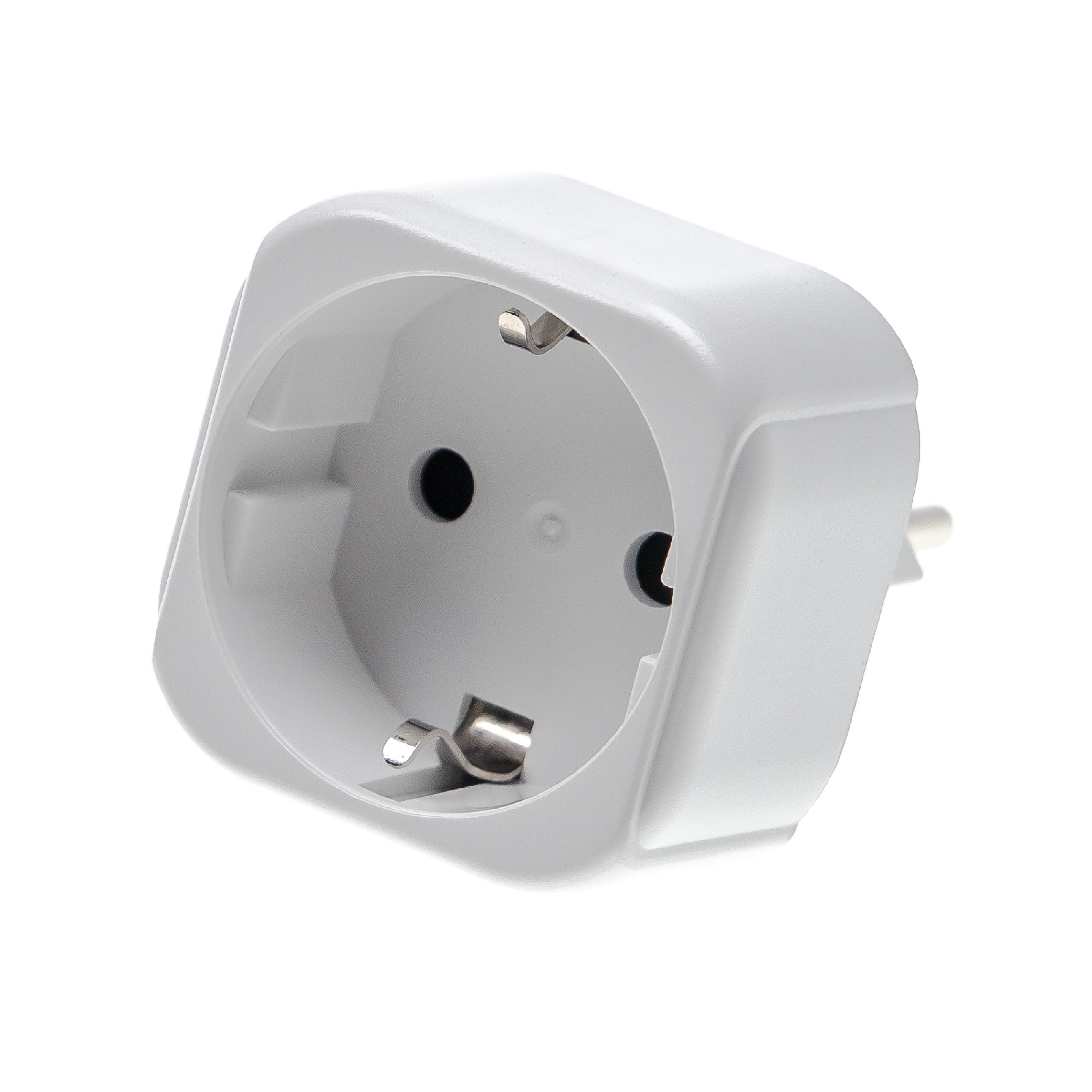 vhbw Travel Adapter Type J, SN 441011 (Swiss plug to EU socket) - Travel Adapter White, max. 250 V / 2500 W