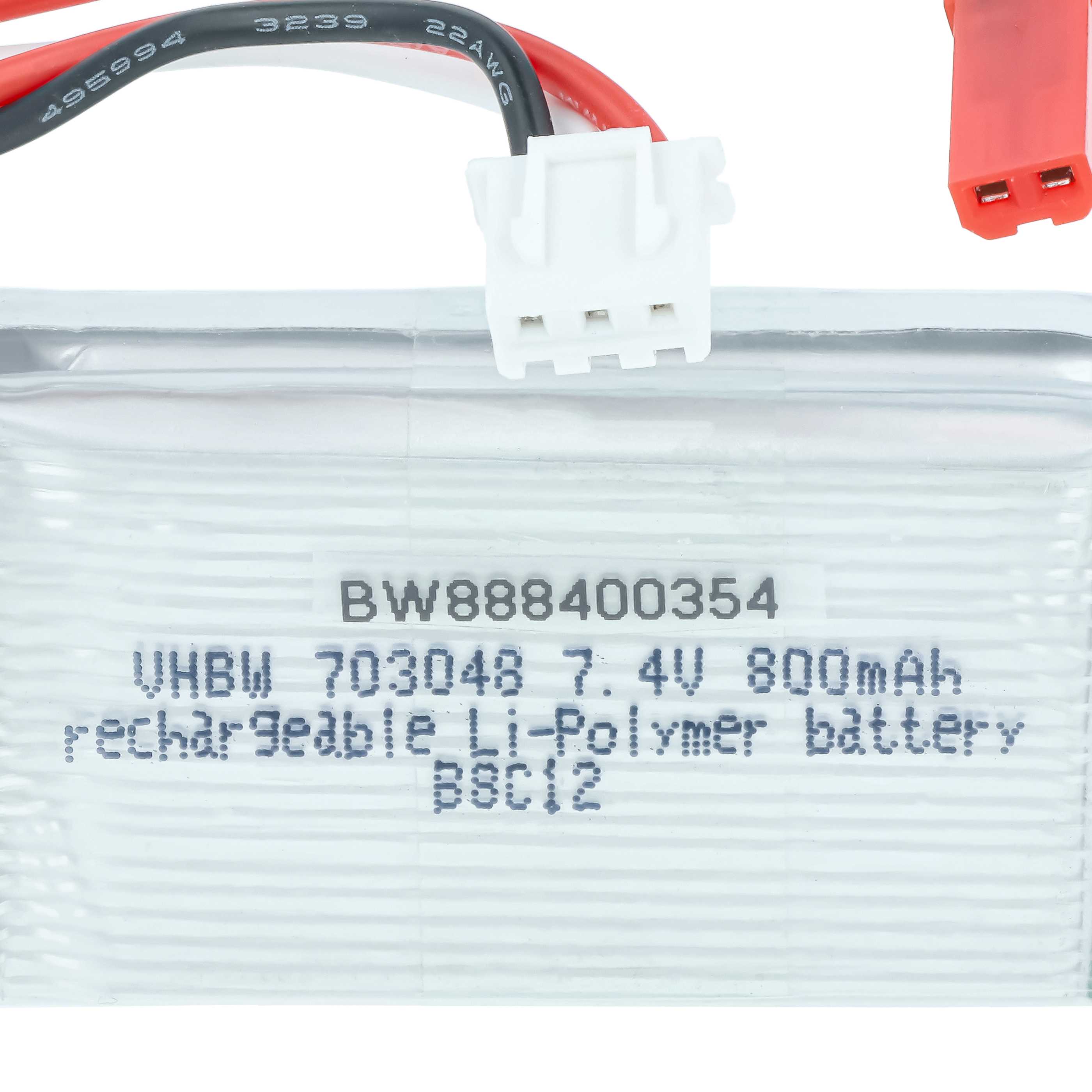 Batterie modèle radio-télécommandé - 800mAh 7,4V Li-polymère, BEC