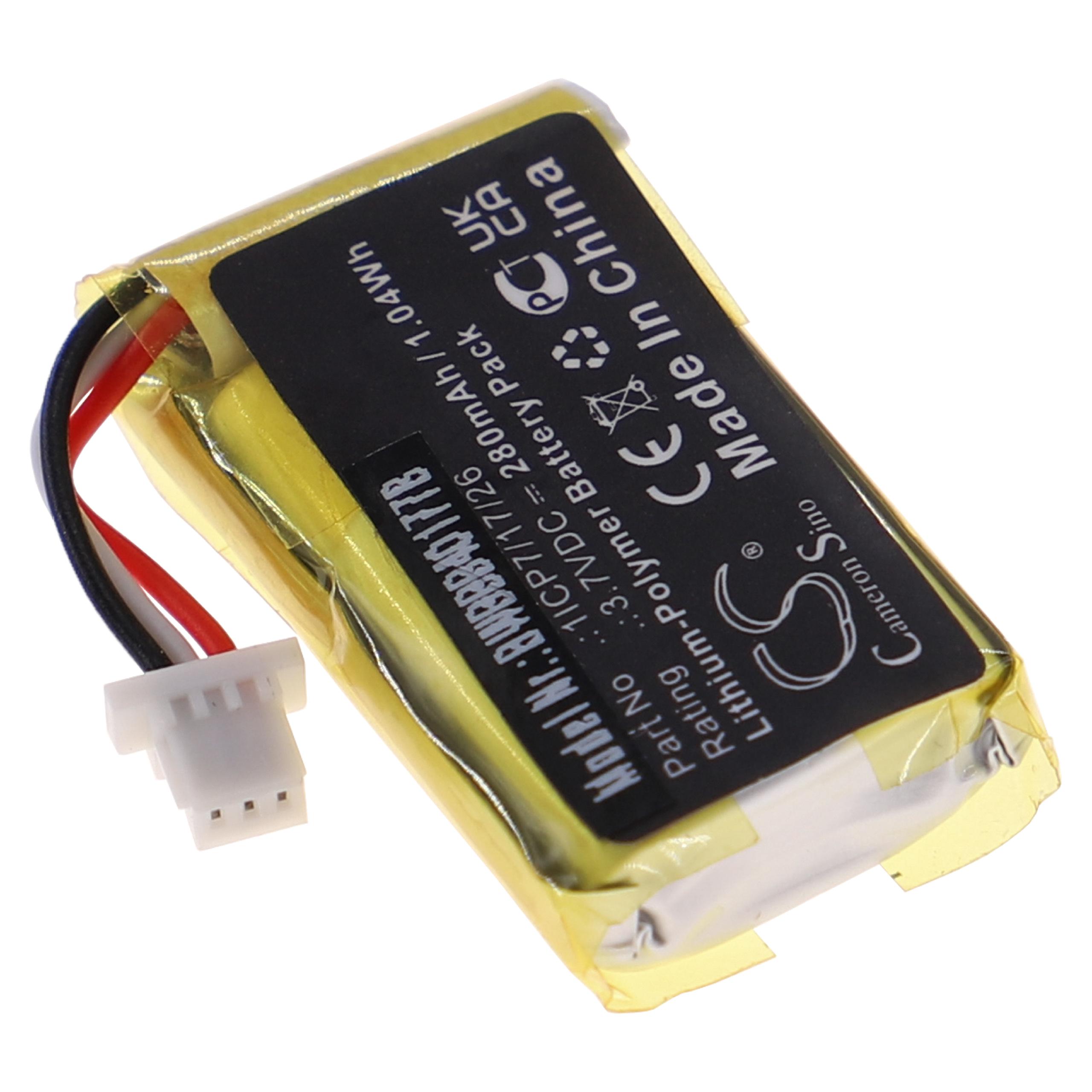 Intercom Doorbell Battery Replacement for Nest 1ICP7/17/26 - 280mAh 3.7V Li-polymer