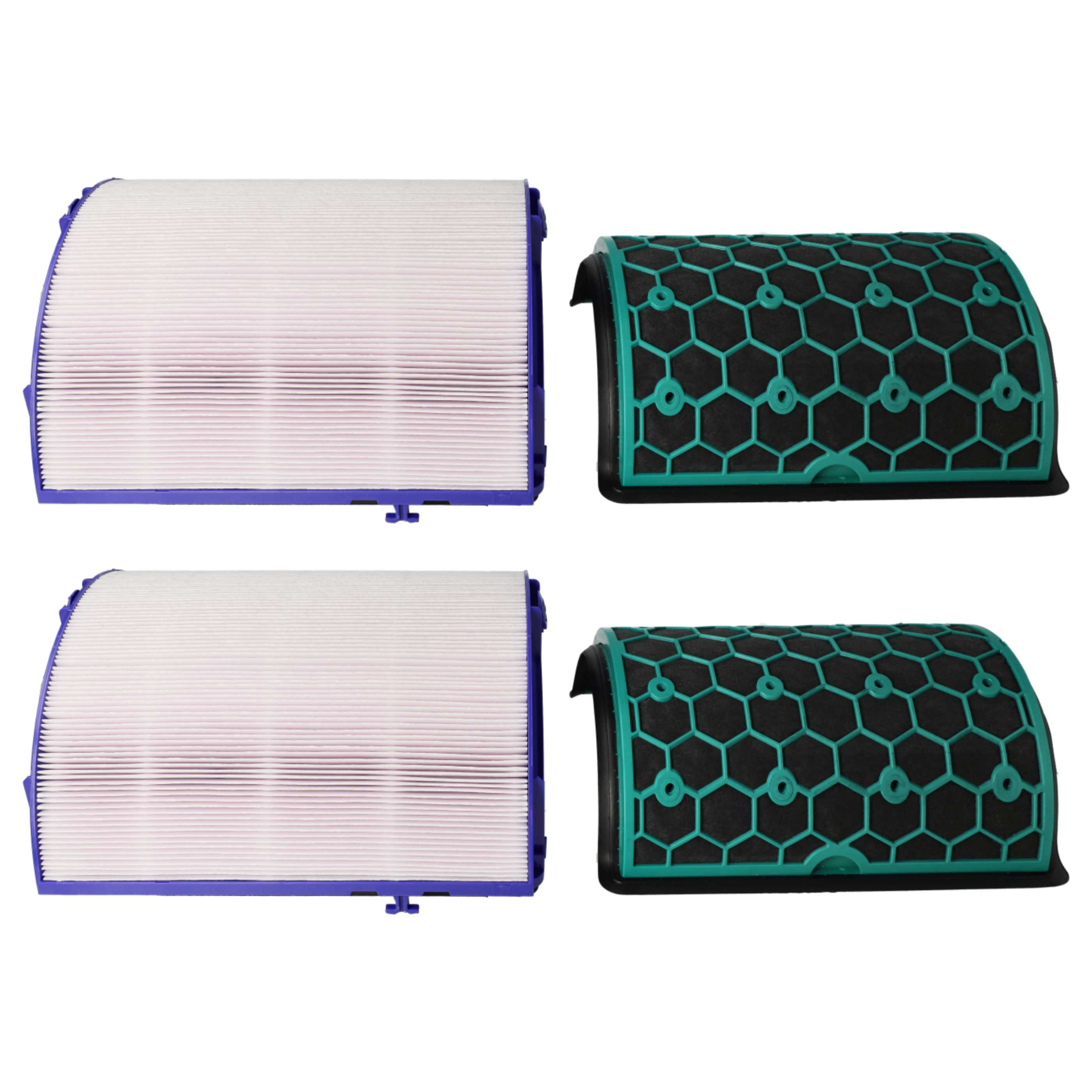 8 Part Filter Set replaces Dyson 968707-04, 968707-05 Air Purifier - HEPA filter, activated carbon filter