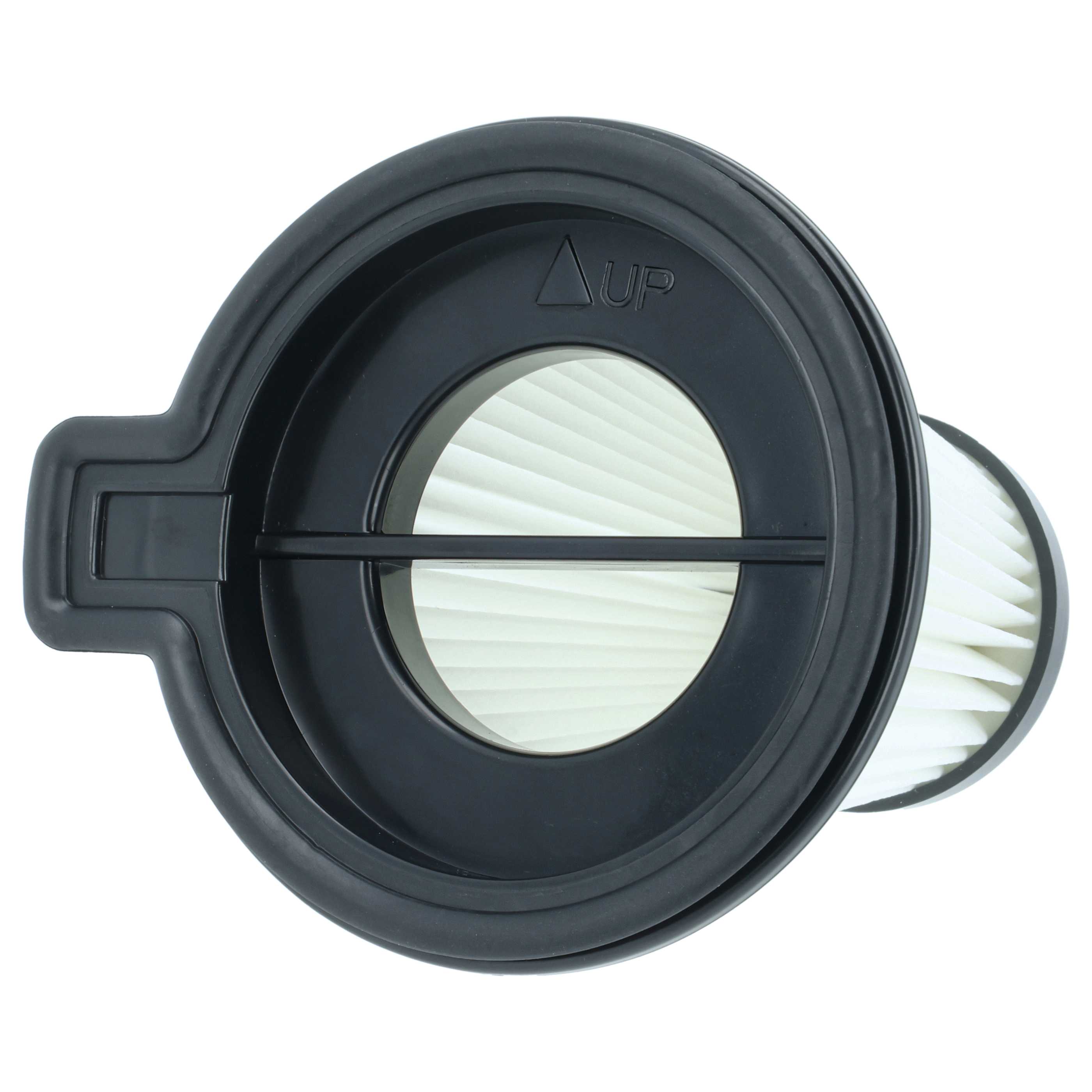2x cartridge filter replaces Beko 874236, 9178039181, C00874236 for Grundig Vacuum Cleaner, black / white