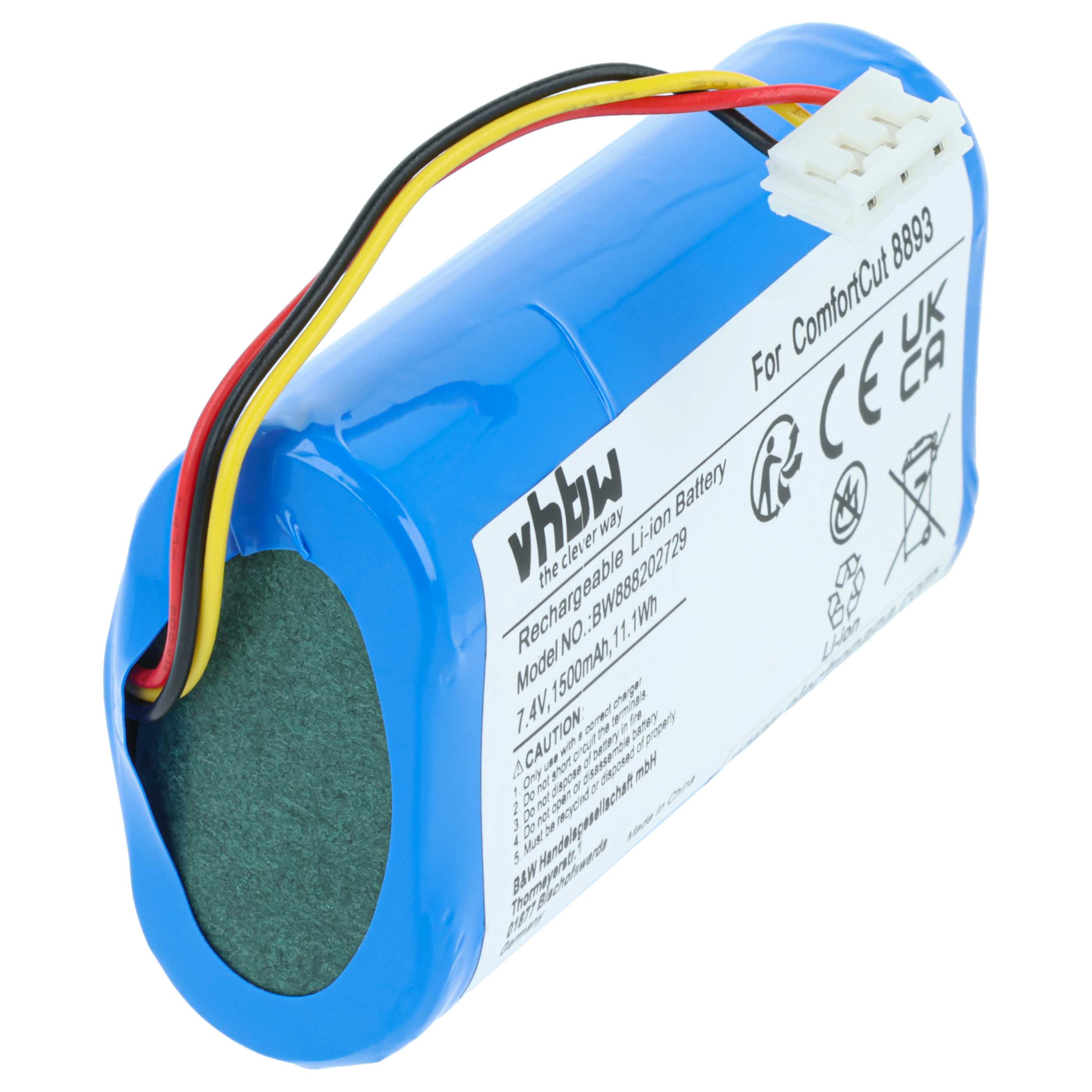 Battery replaces Gardena 08894-00 Electric Power Tool - 1500 mAh, 7.4 V, Li-Ion