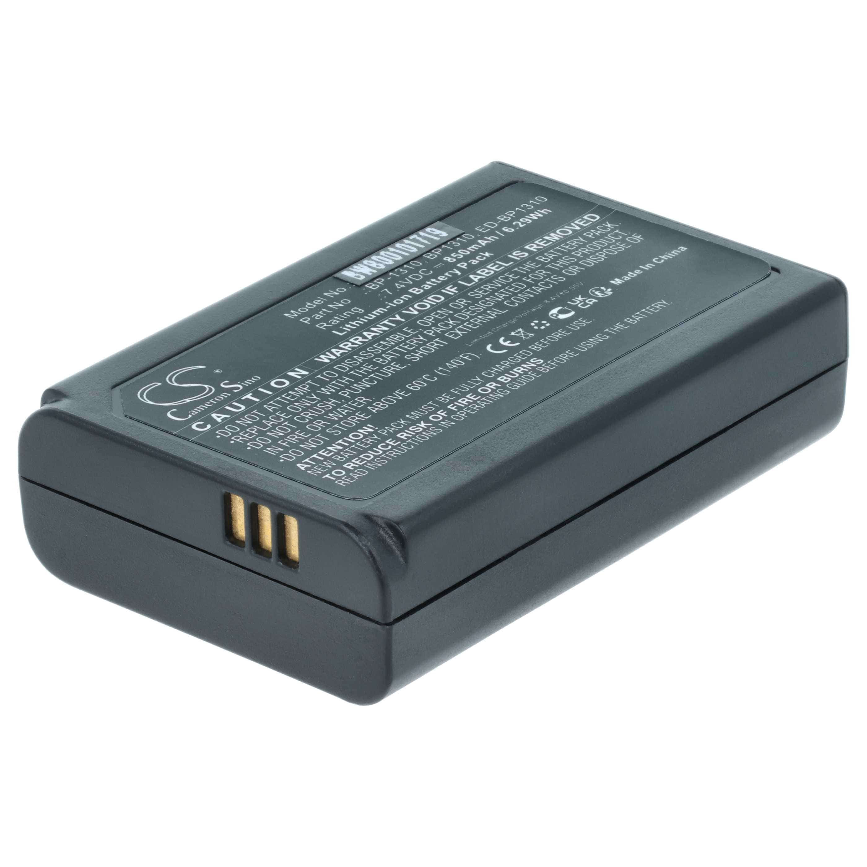 3x Battery replaces Samsung AD43-00192A, BP1310, BP-1310, ED-BP1310 - 1000mAh, 7.2V, Li-Ion