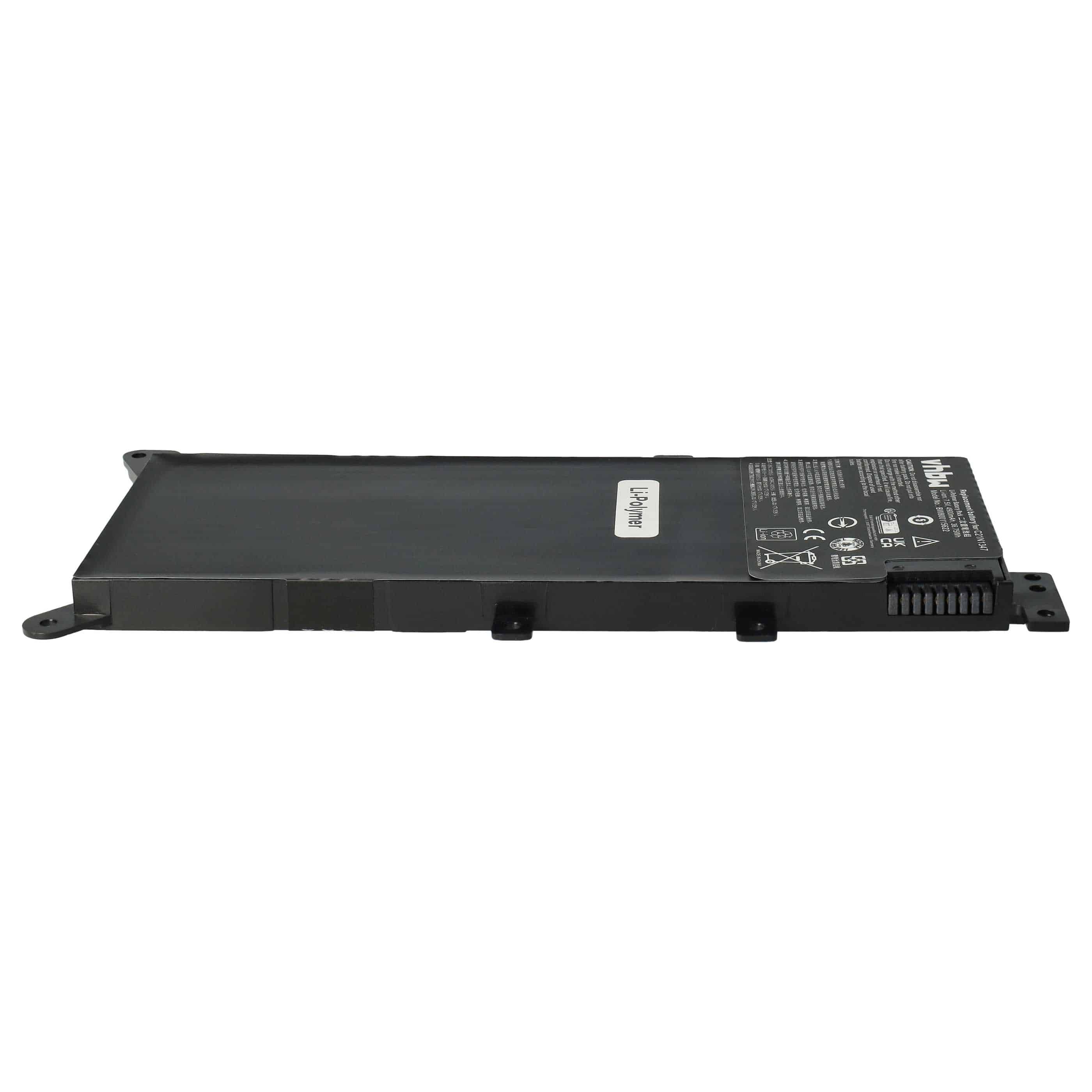 Batterie remplace Asus 0B200-01000000 pour ordinateur portable - 4900mAh 7,5V Li-polymère, noir