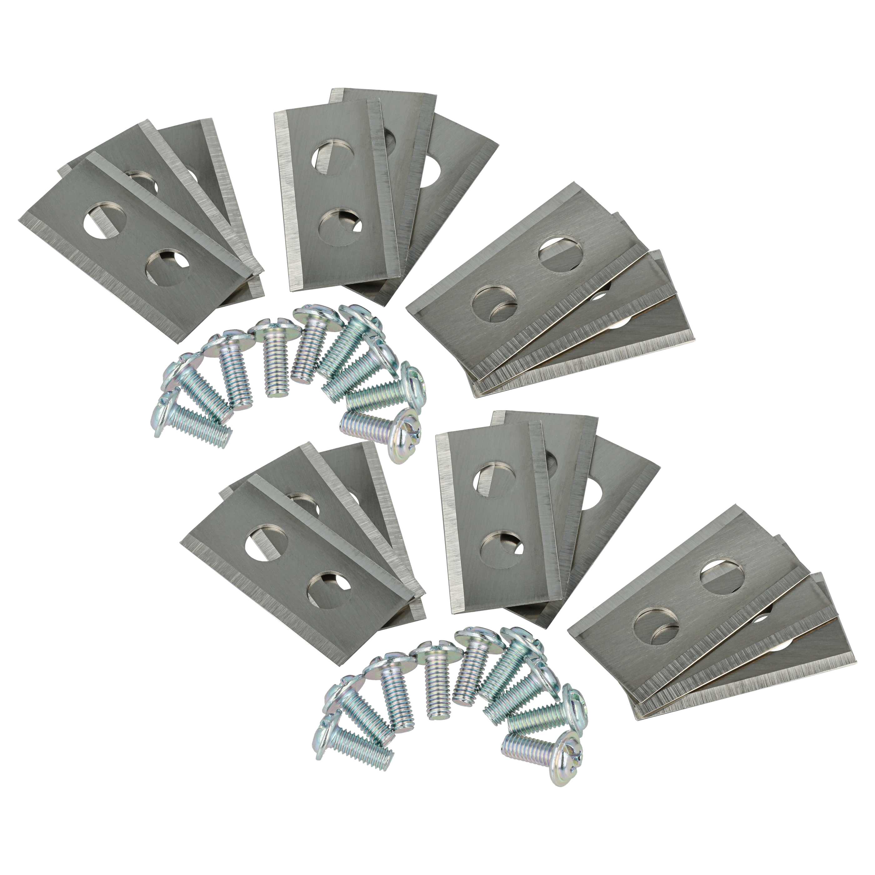 18x Lames remplace Worx WA0789 pour tondeuse – Couteaux acier, Silber