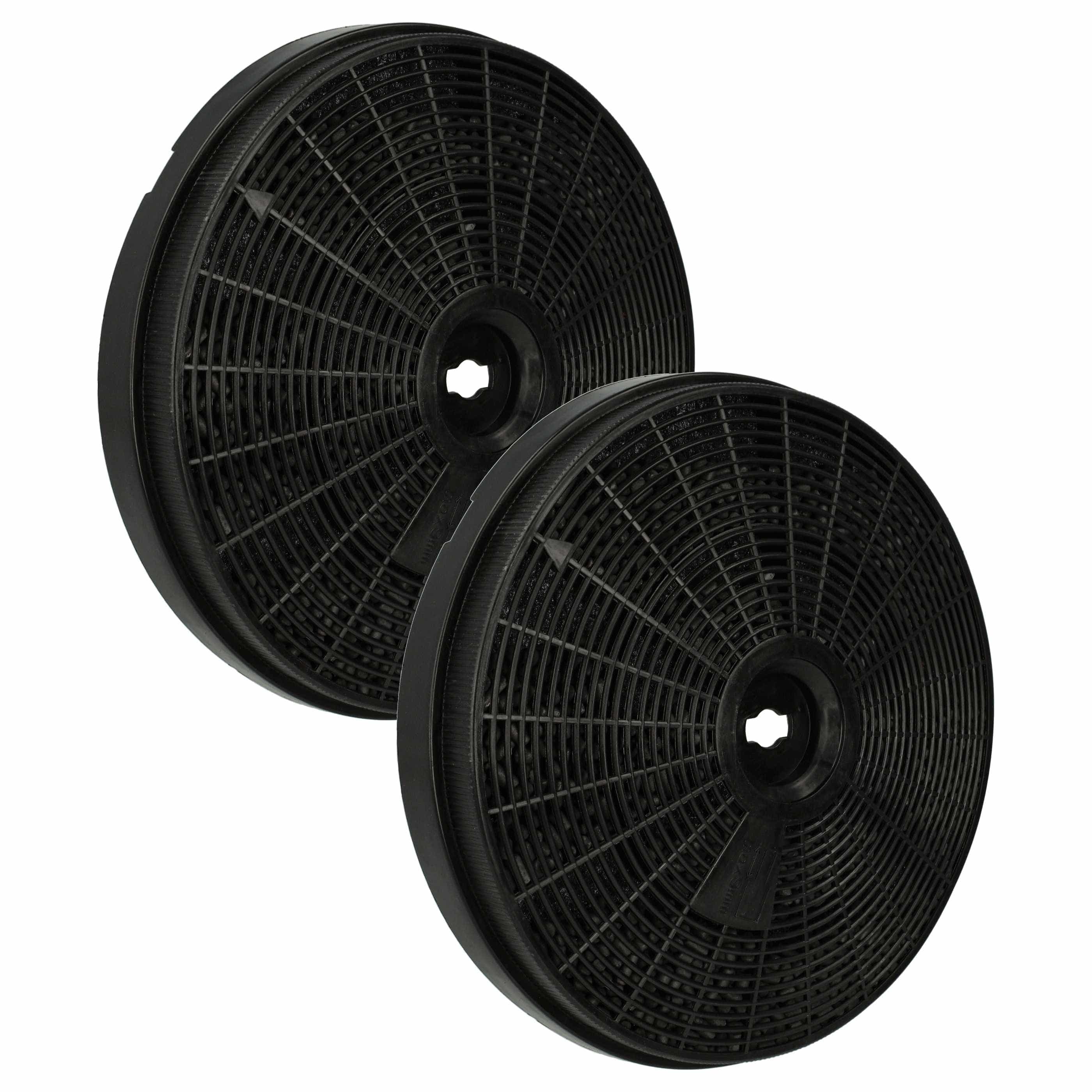 2x Filtres à charbon actif remplace Gorenje 127024 pour hotte Bauknecht