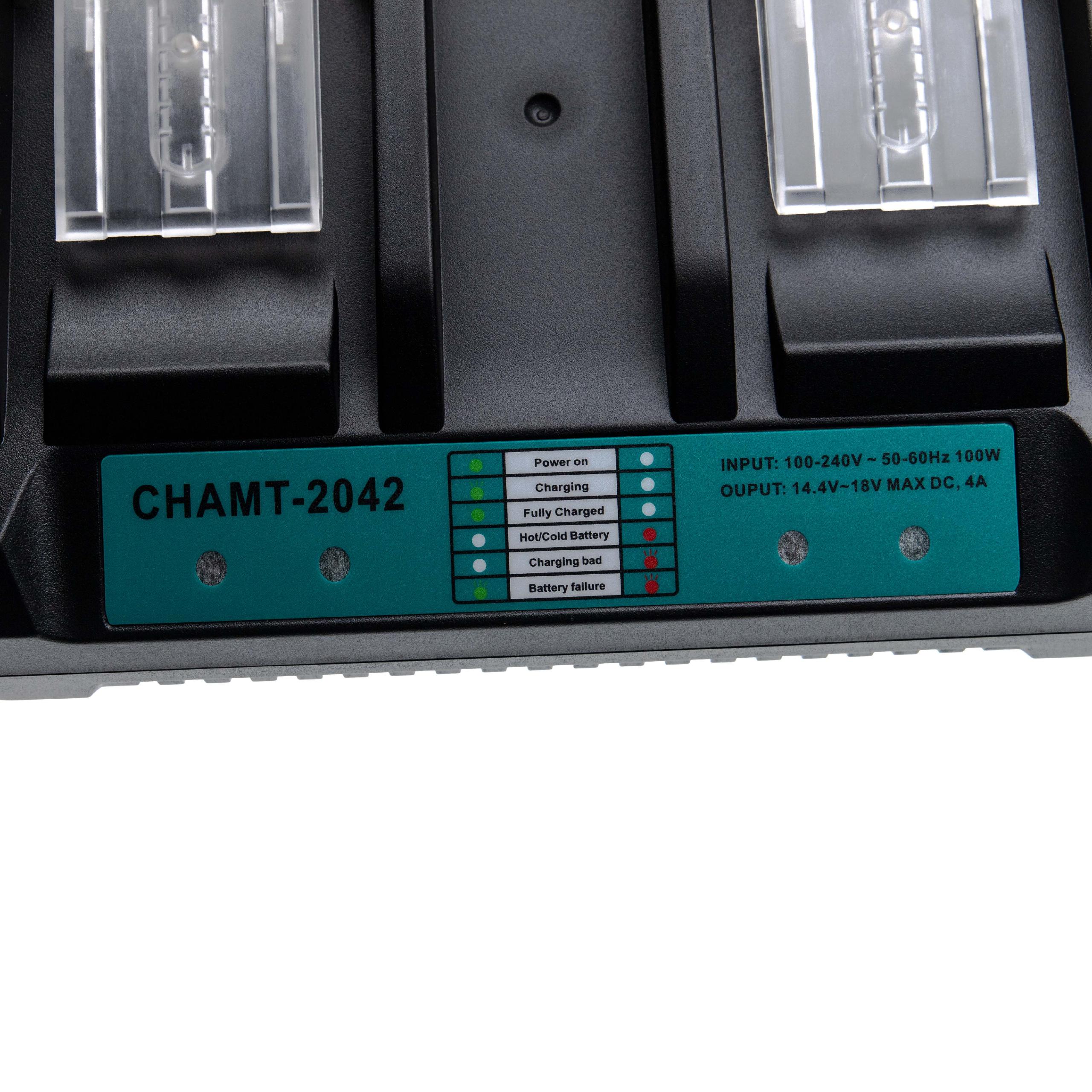 Chargeur double remplace Makita DC18RD pour batterie d'outil électrique Makita