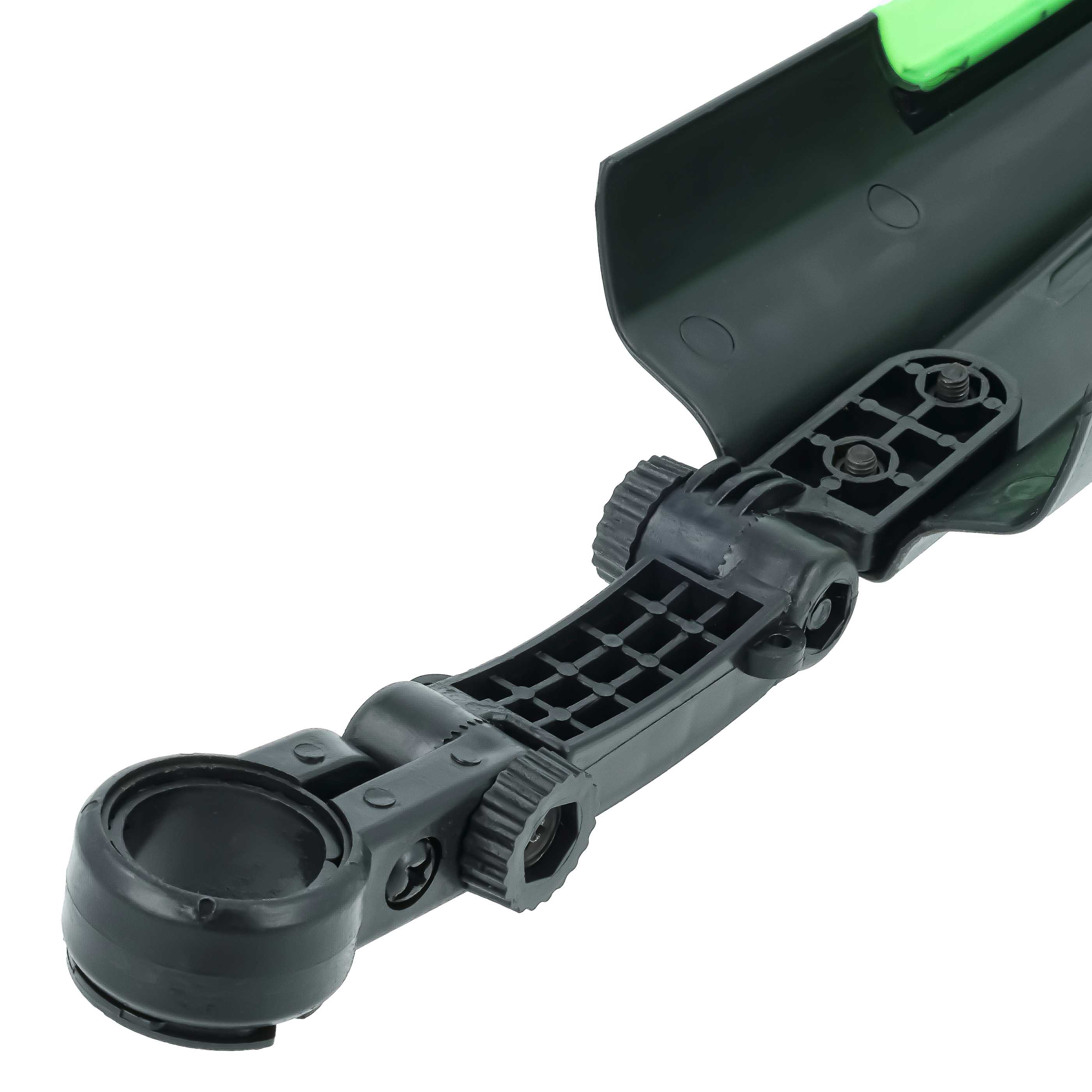 2x Parafango per ruota anteriore e ruota posteriore per mountain bike con pneumatici da 24/26 - nero / verde