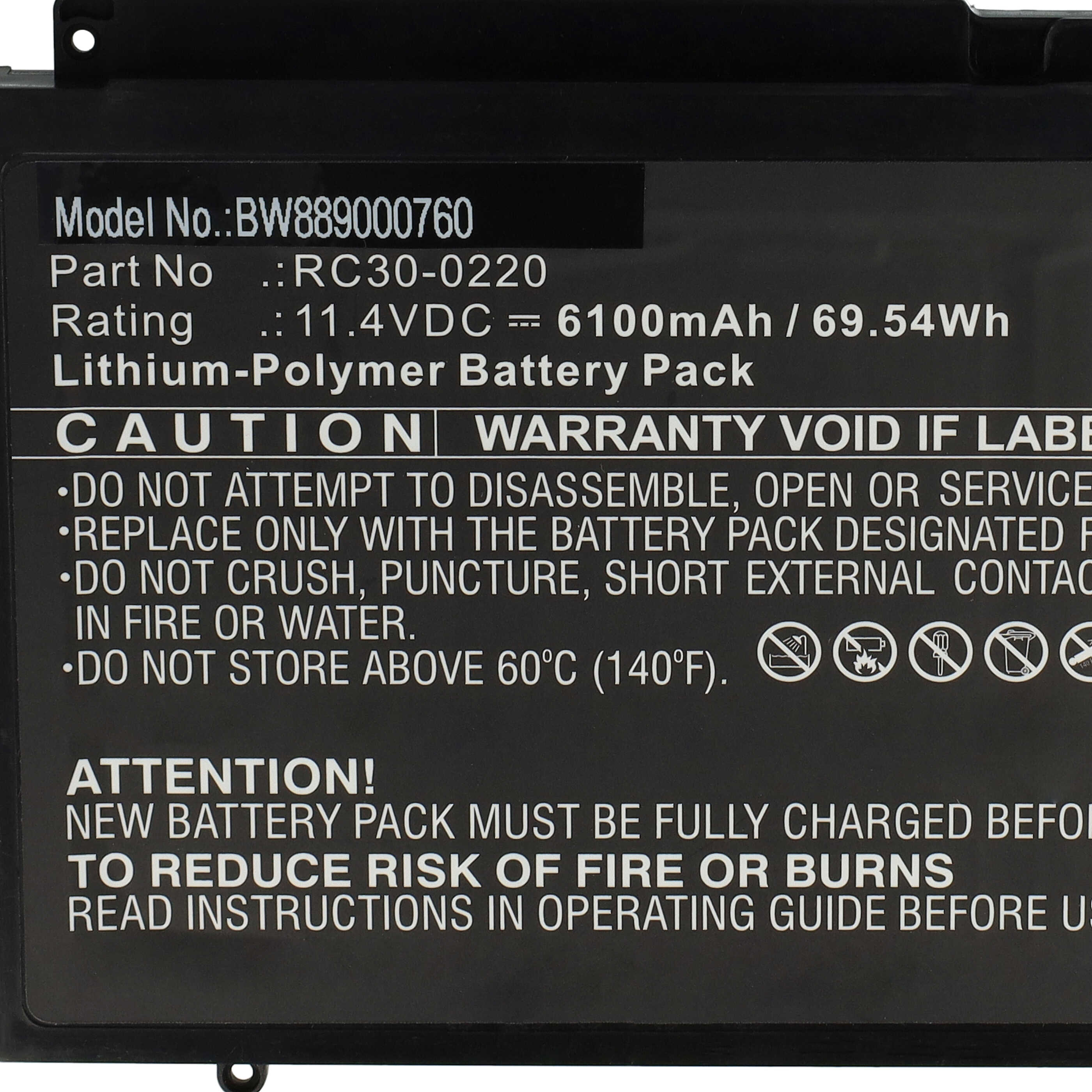 Akumulator do telefonu smartfona zamiennik Razer RC30-0220 - 6100 mAh 11,4 V LiPo
