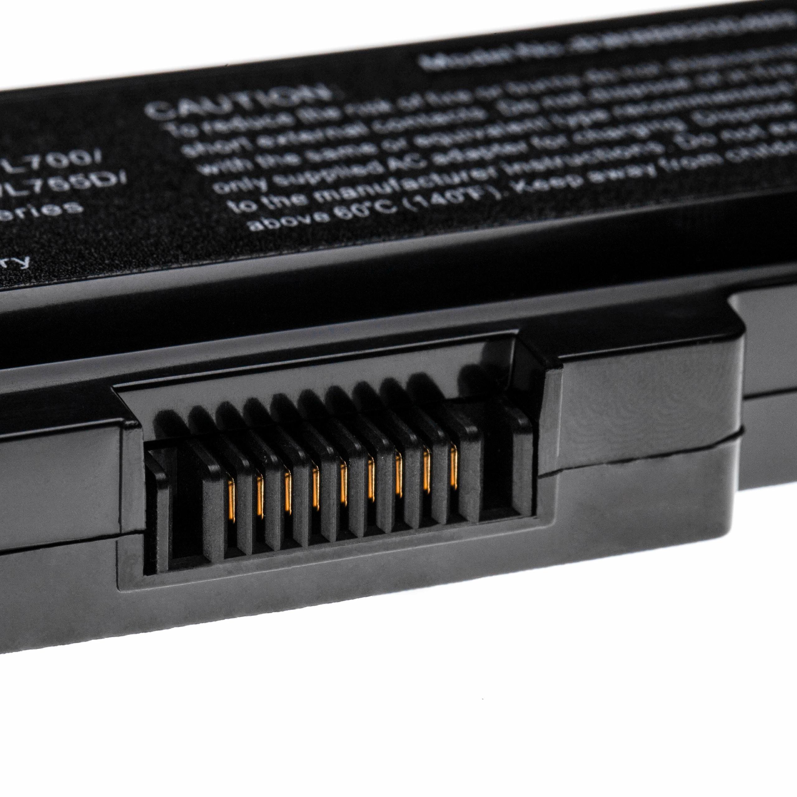 Batterie remplace Toshiba PA3817U-1BAS pour ordinateur portable - 5200mAh 10,8V Li-polymère, noir
