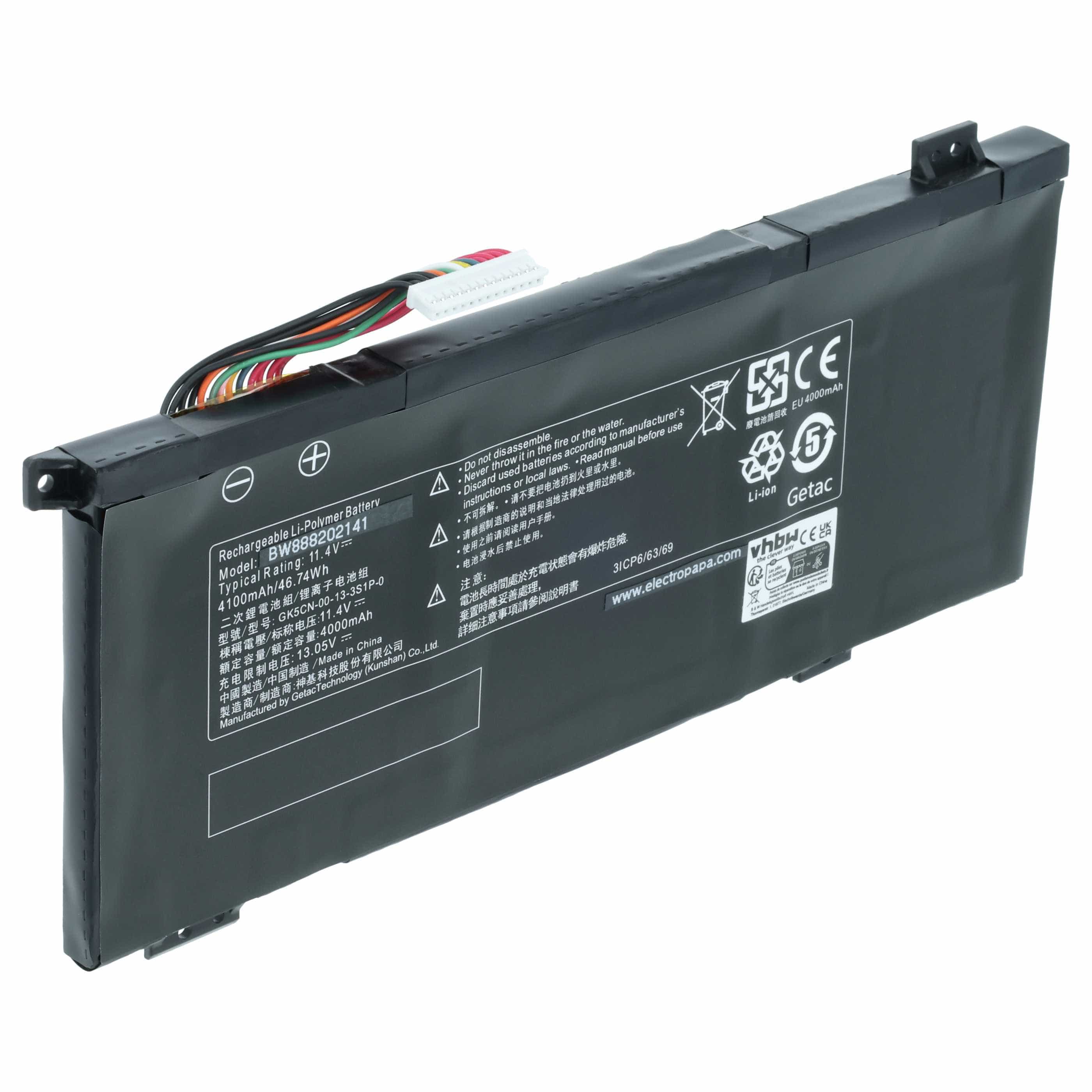 Akumulator do laptopa zamiennik Machenike GK5CN-00-13-3S1P-0, GK5CN-00-13-4S1P-0 - 4000 mAh 11,4 V LiPo