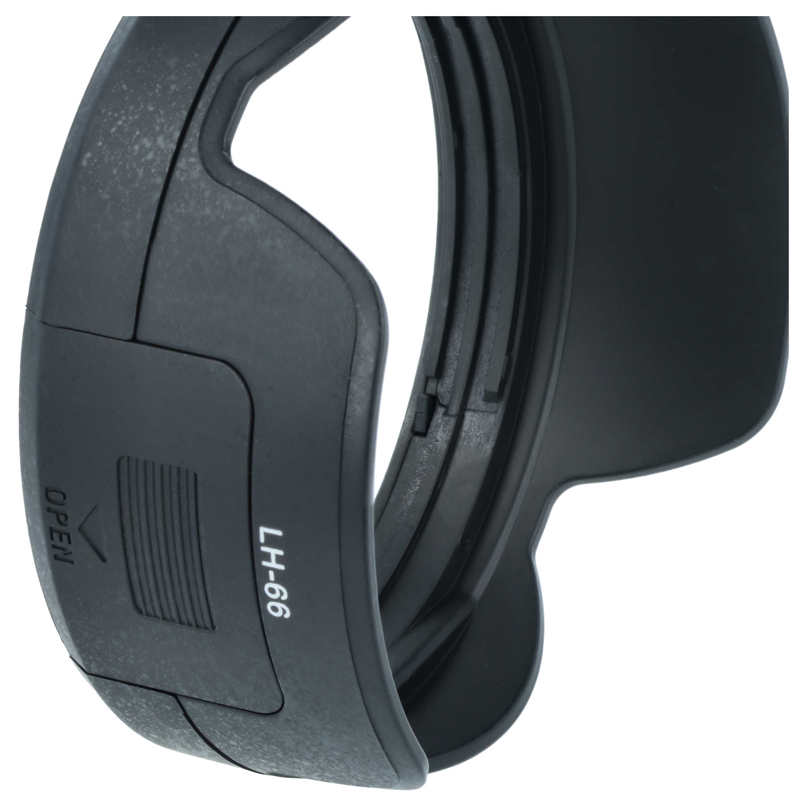 Lens Hood replaces Olympus LH-66 for Olympus Lens with 62 mm Diameter, plastic, black