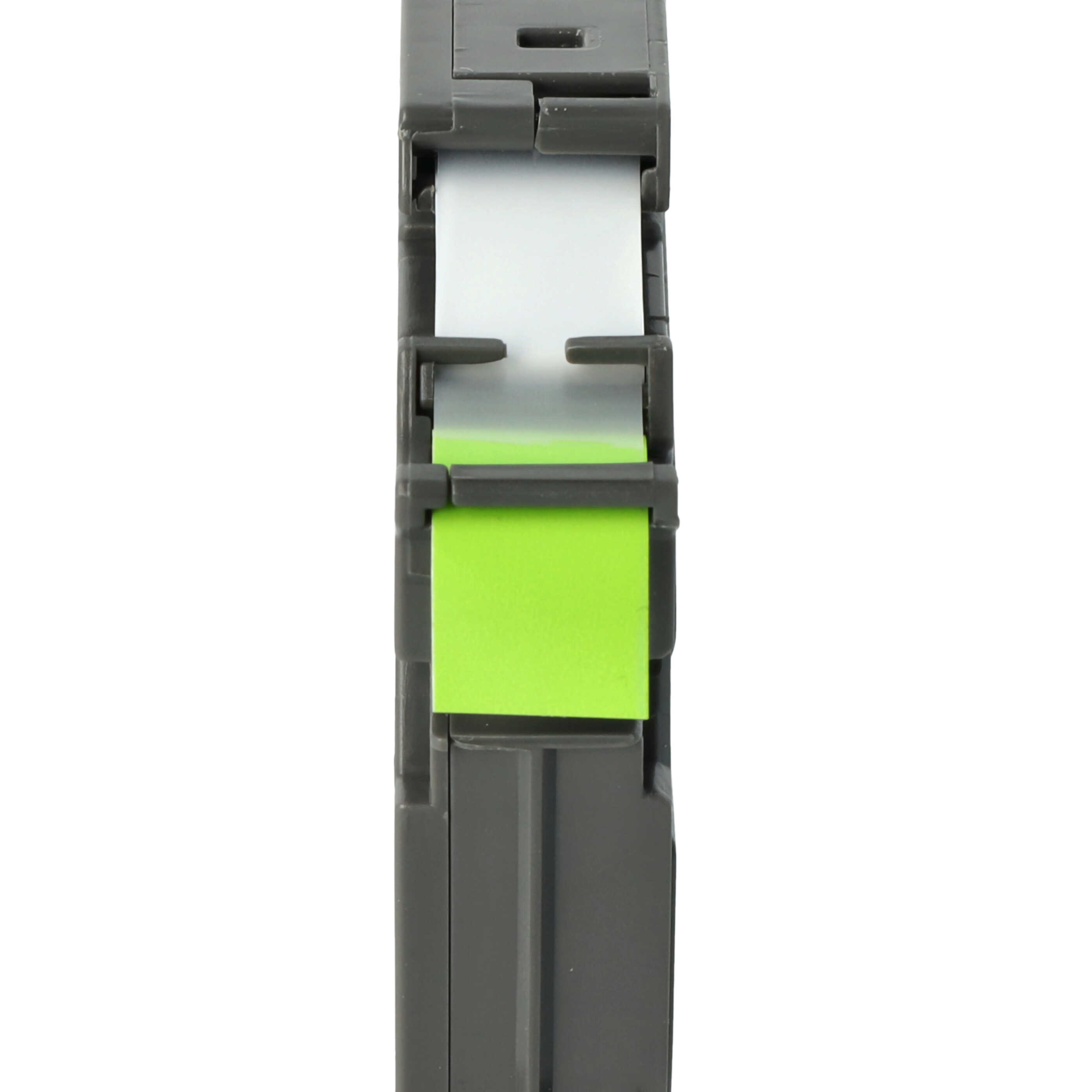 Cassette à ruban remplace Brother TZ-MQG35, TZE-MQG35 - 12mm lettrage Blanc ruban Vert claire